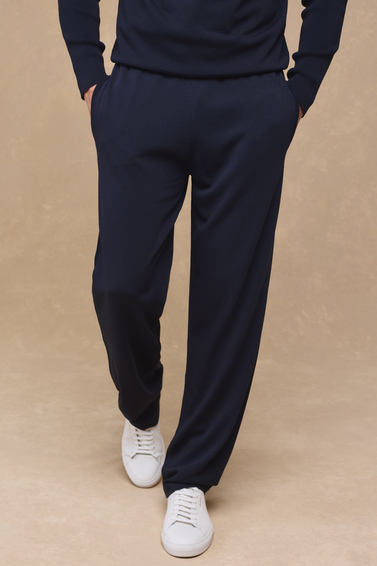 Viggo Jersey Knit Trouser - Navy