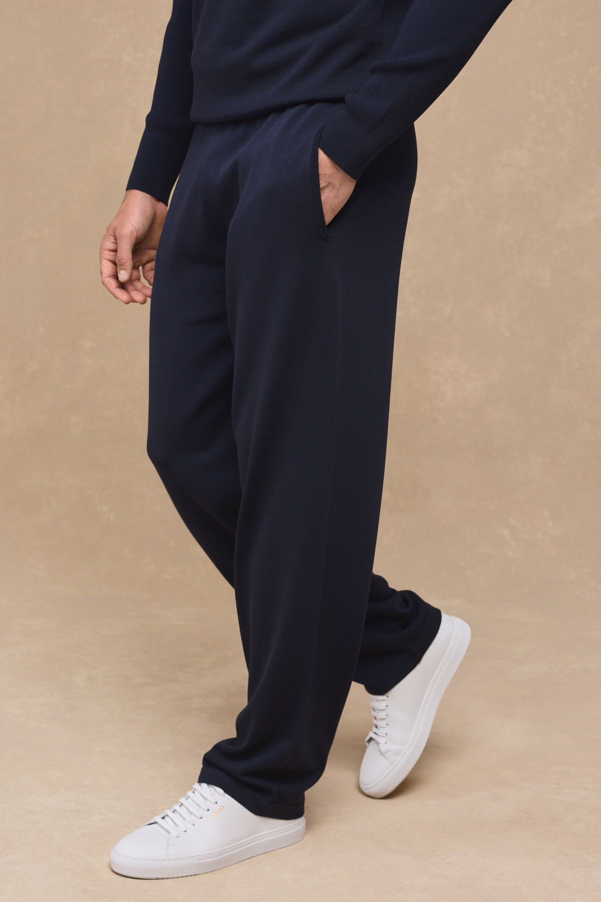 Viggo Jersey Knit Trouser - Navy