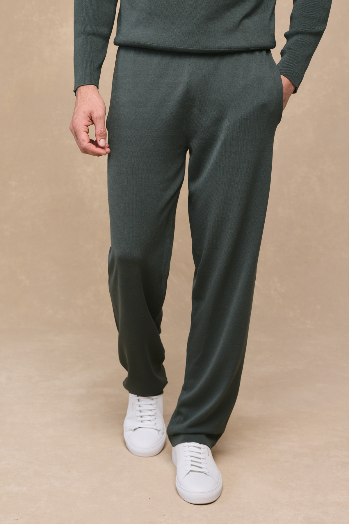 Viggo Jersey Knit Trouser - Sage