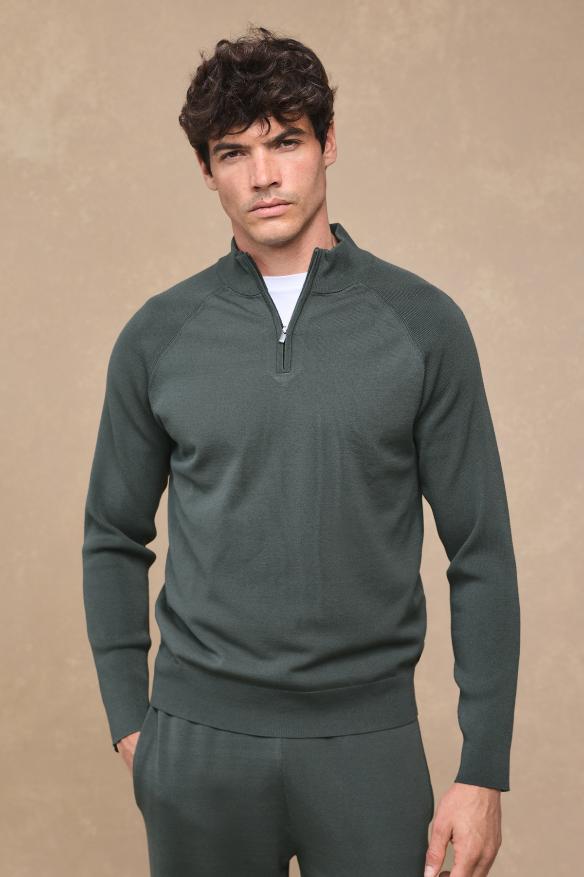 Viggo Jersey Knit Jumper - Sage