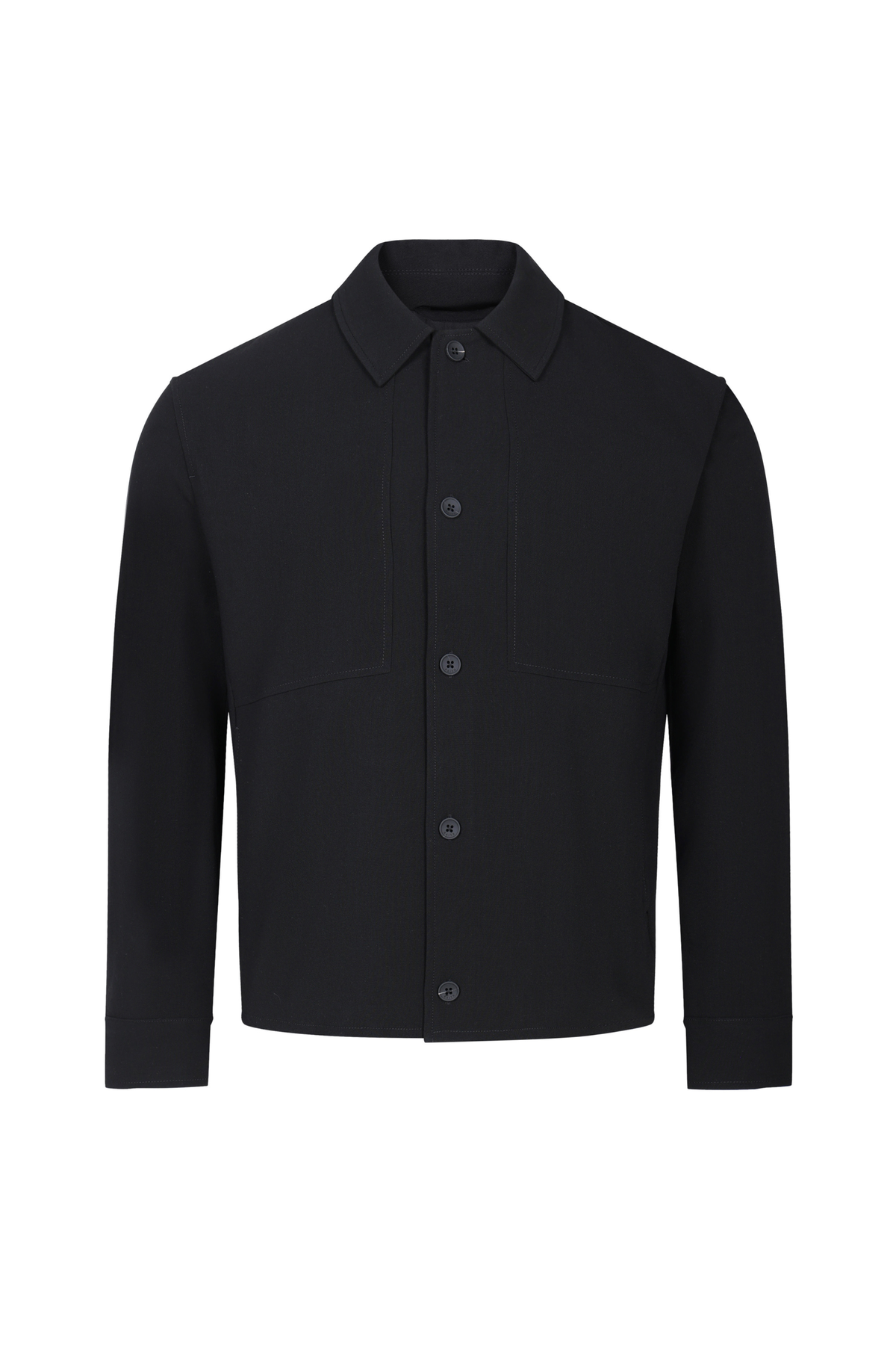 Julien Relaxed Panelled Jacket - Zwart