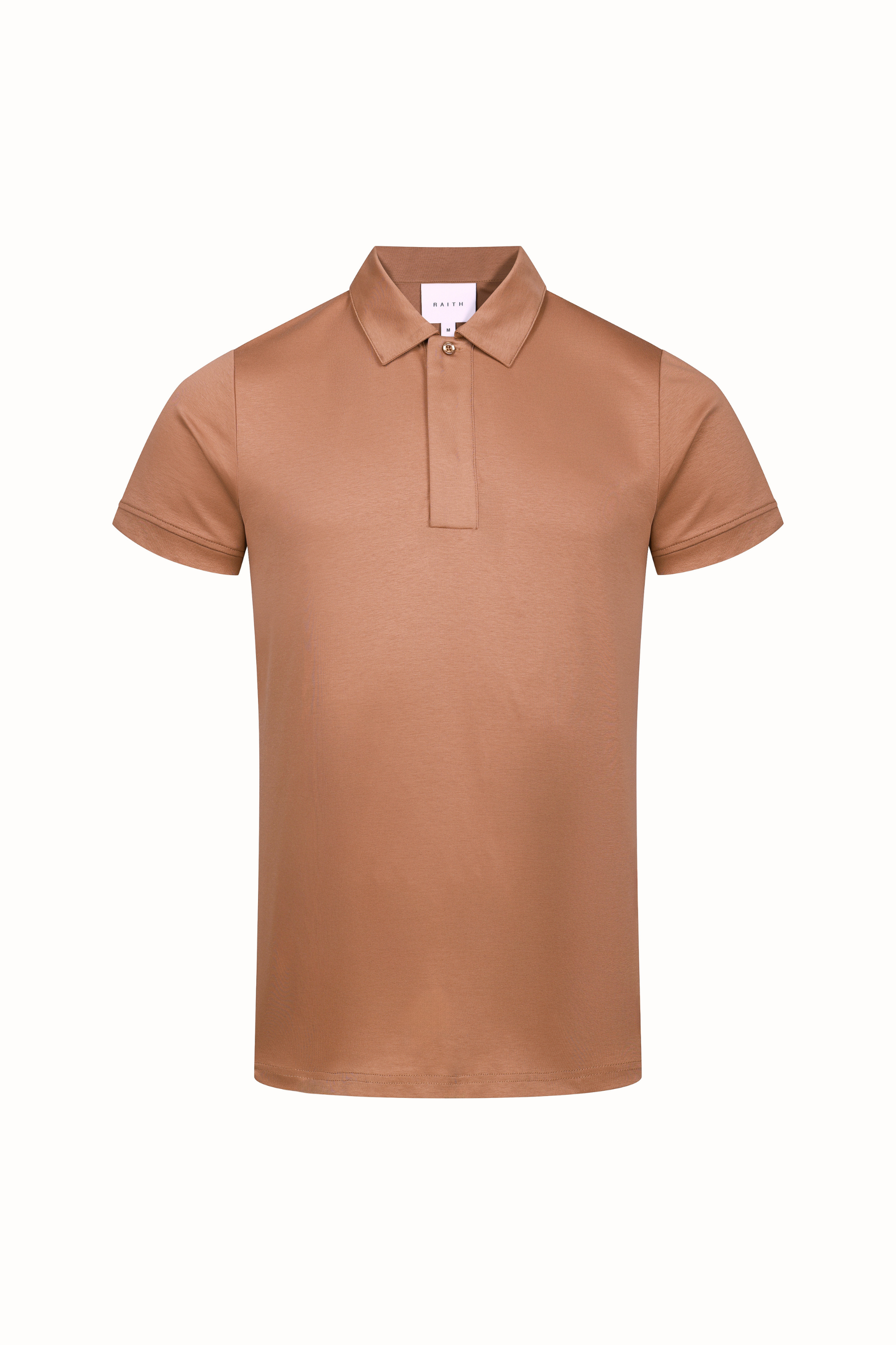 Santi Mercerised Polo Shirt - Rust Orange