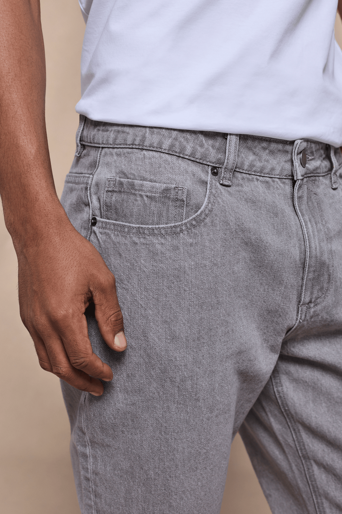 Marco Washed Jeans - Steengrijs