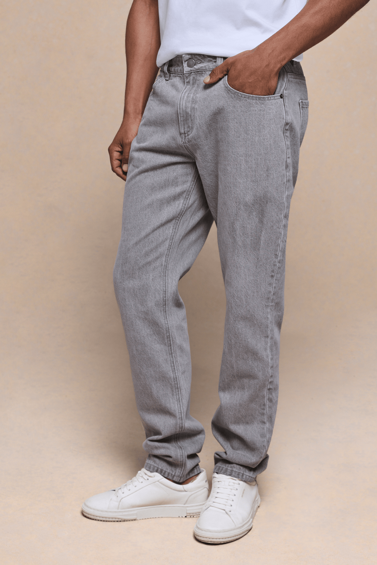 Marco Washed Jeans - Steengrijs