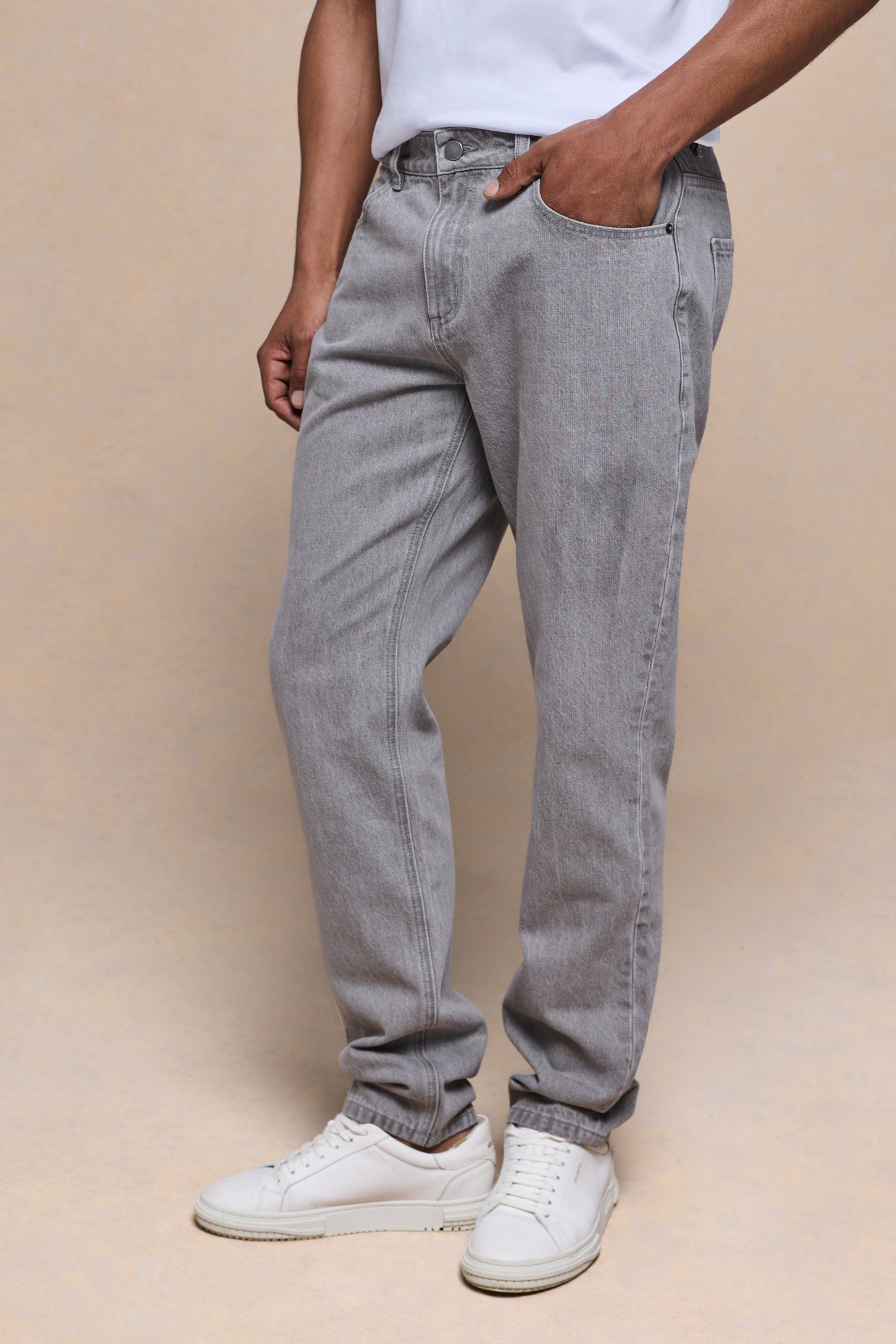 Marco Washed Jeans - Steengrijs