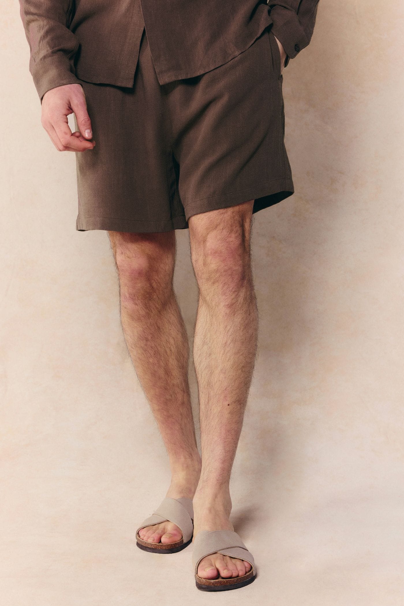 Cami Linen Short - Brown