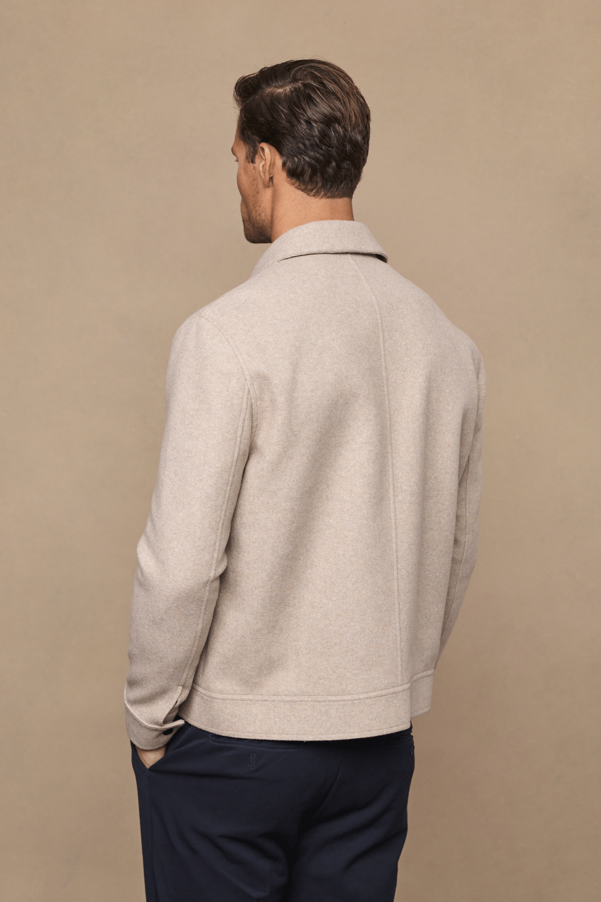 Fabian jas met ritssluiting - Havermout