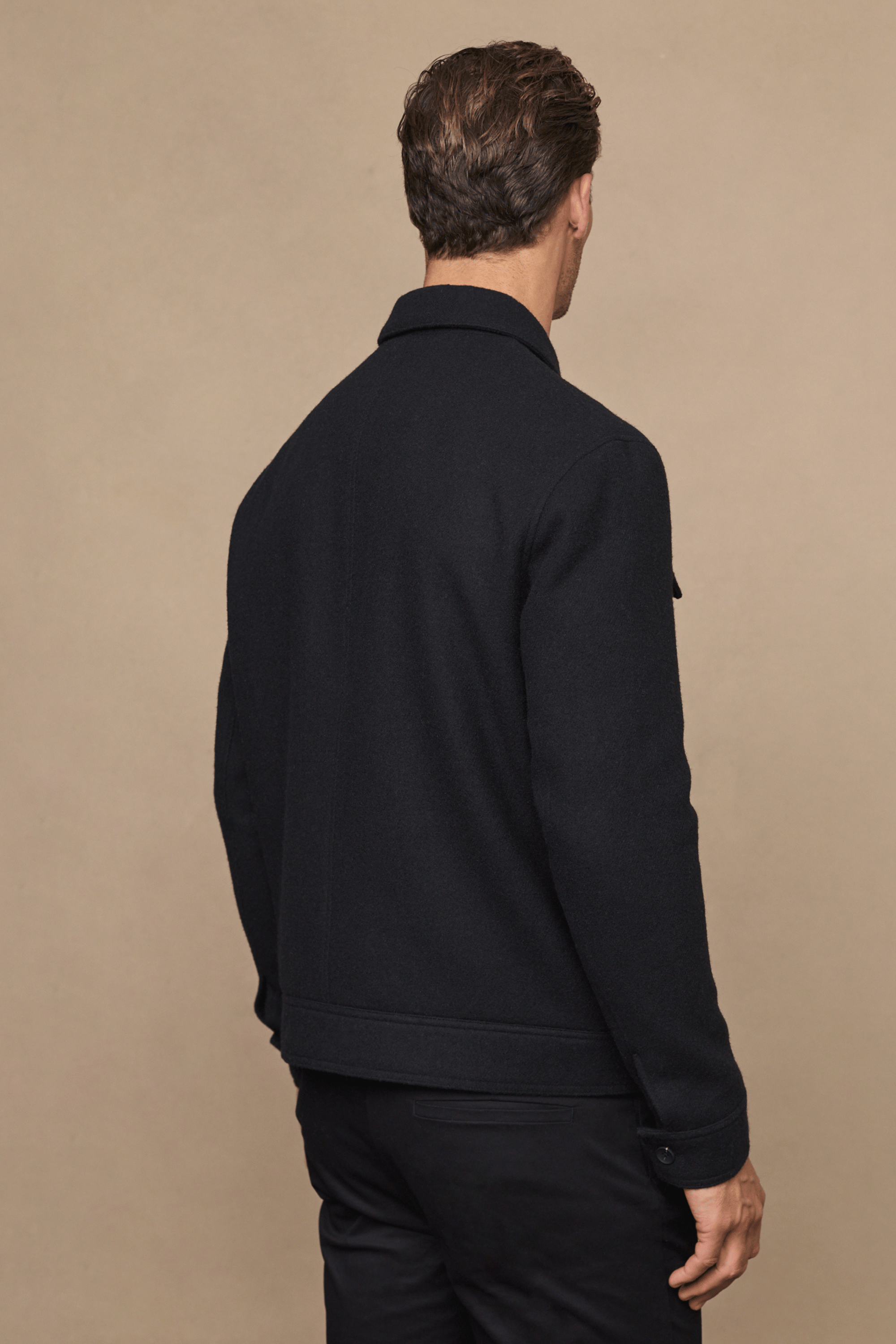 Fabian jas met ritssluiting - zwart