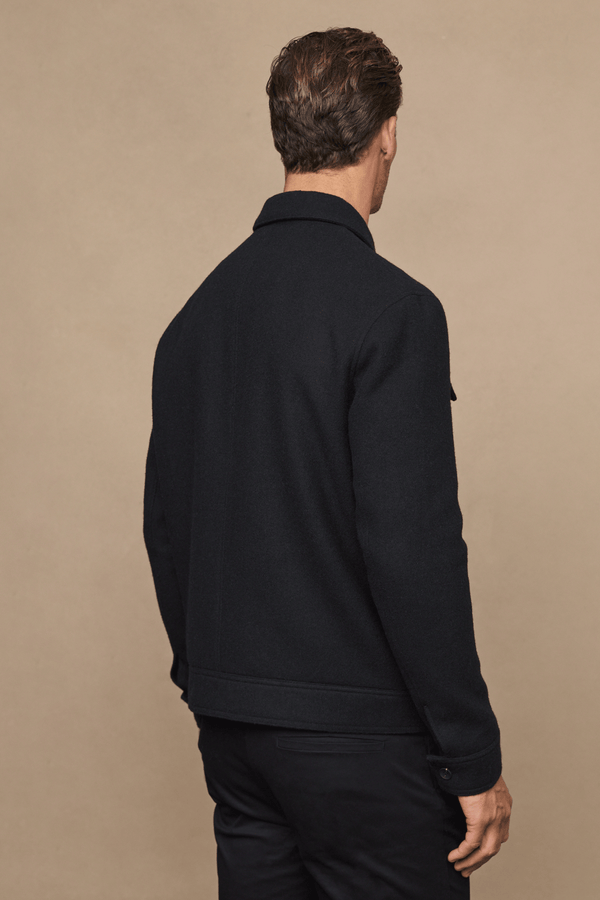 Fabian jas met ritssluiting - zwart