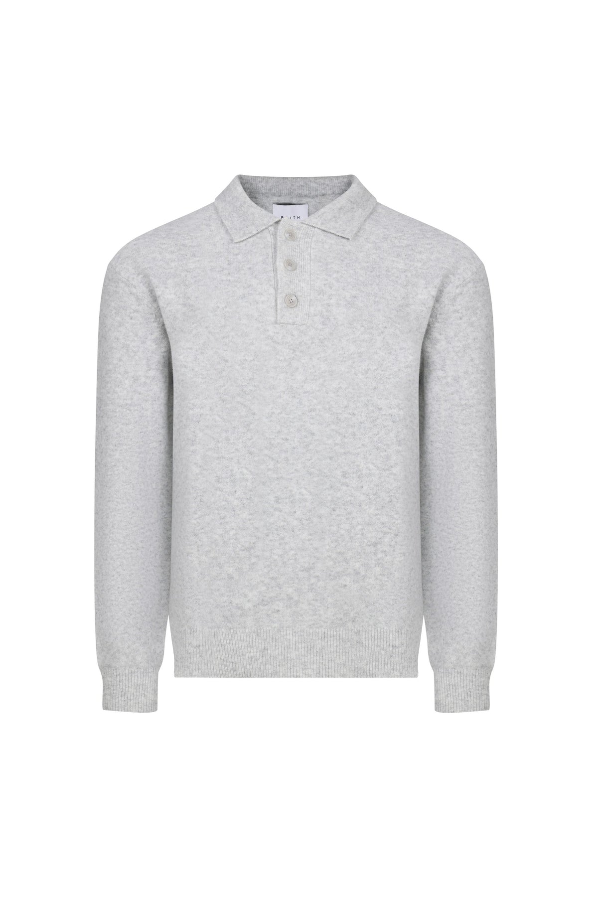 Otto Long Sleeve Polo - Grey Marl