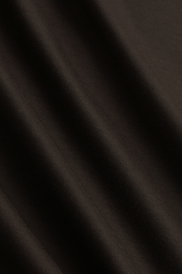 Luxe gemerceriseerd T-shirt - Bruin