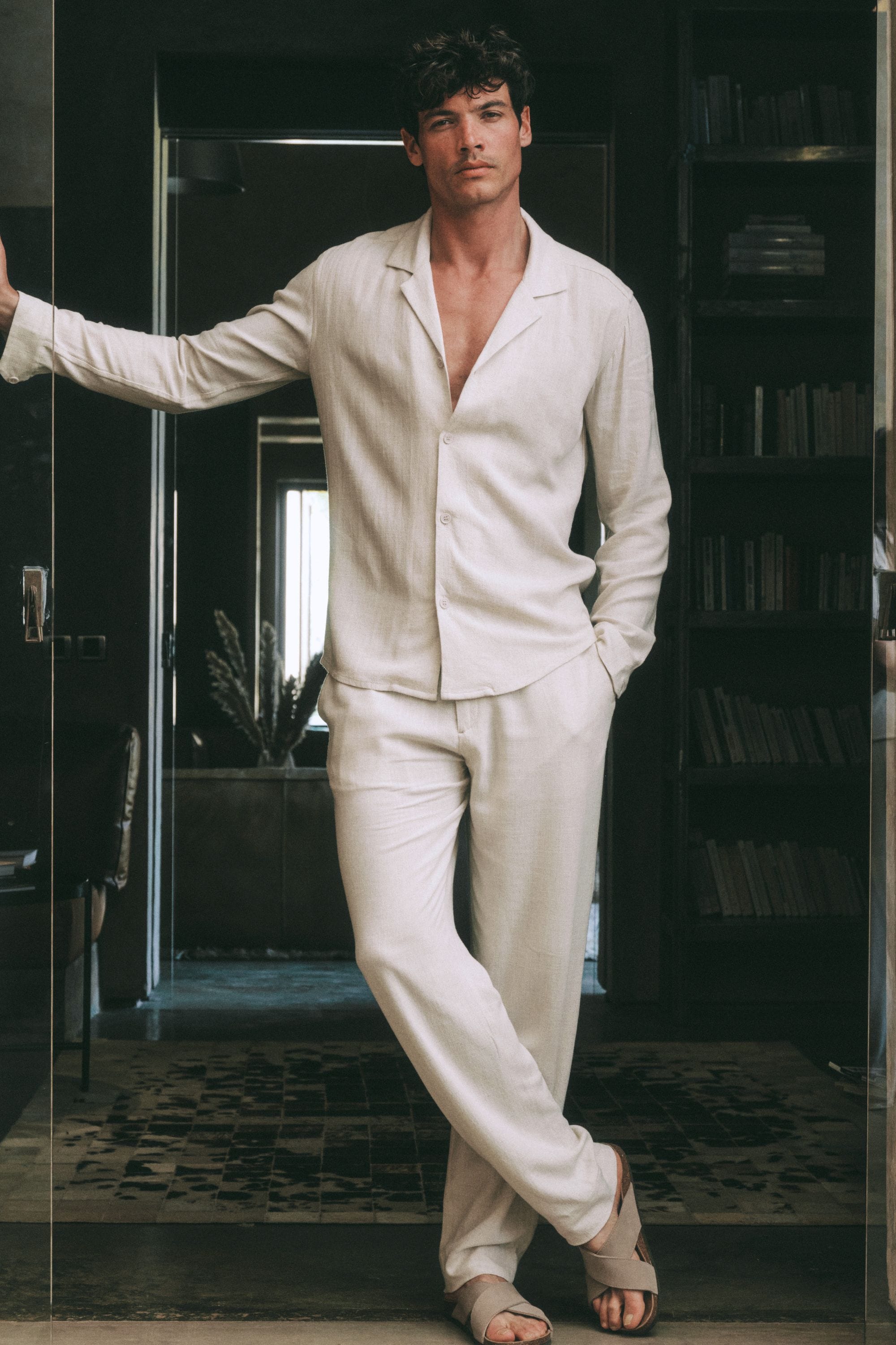 Cami Linen Straight Leg Trouser - Oatmeal