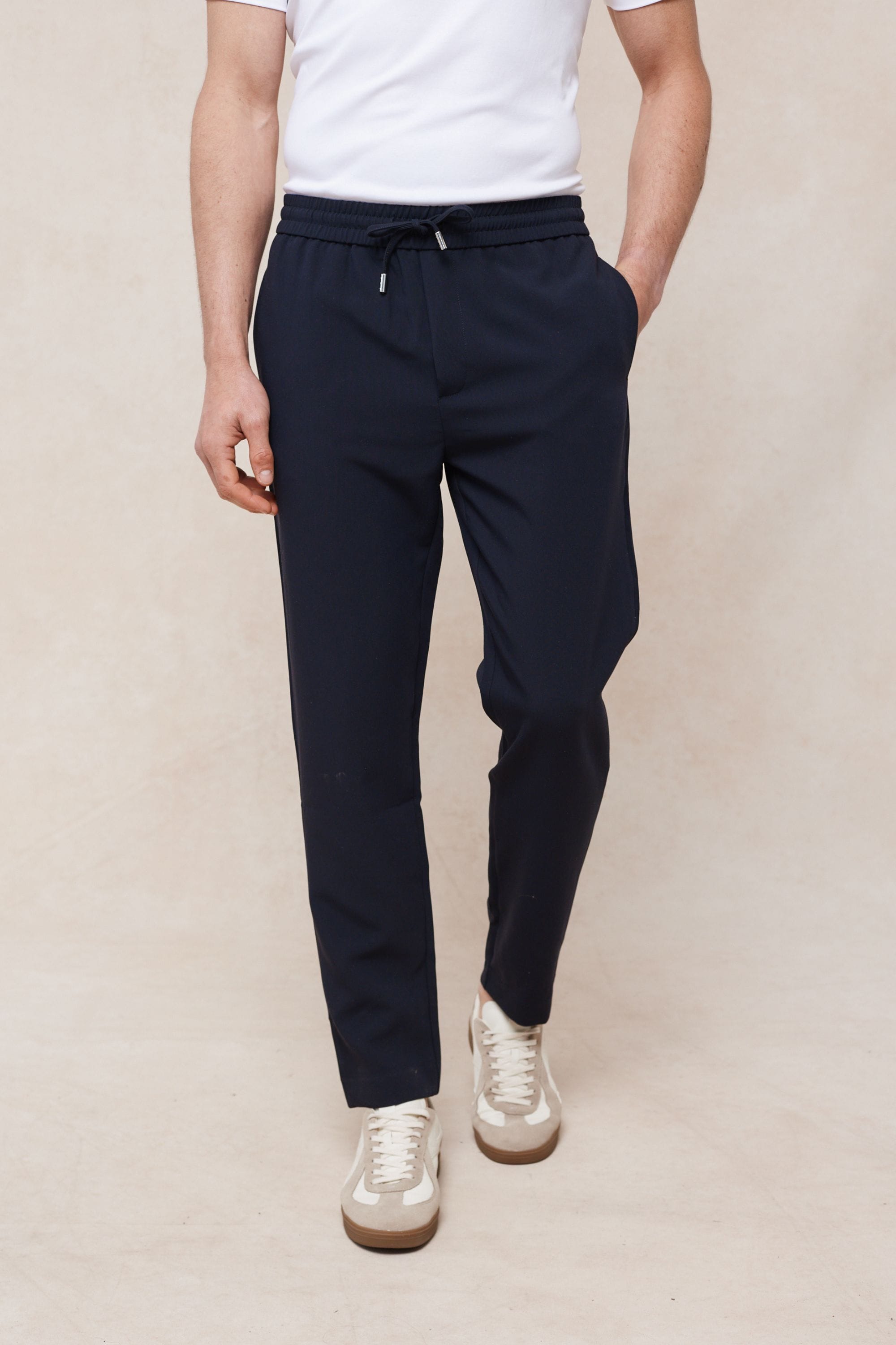 Mateo Tapered Trouser - Dark Navy