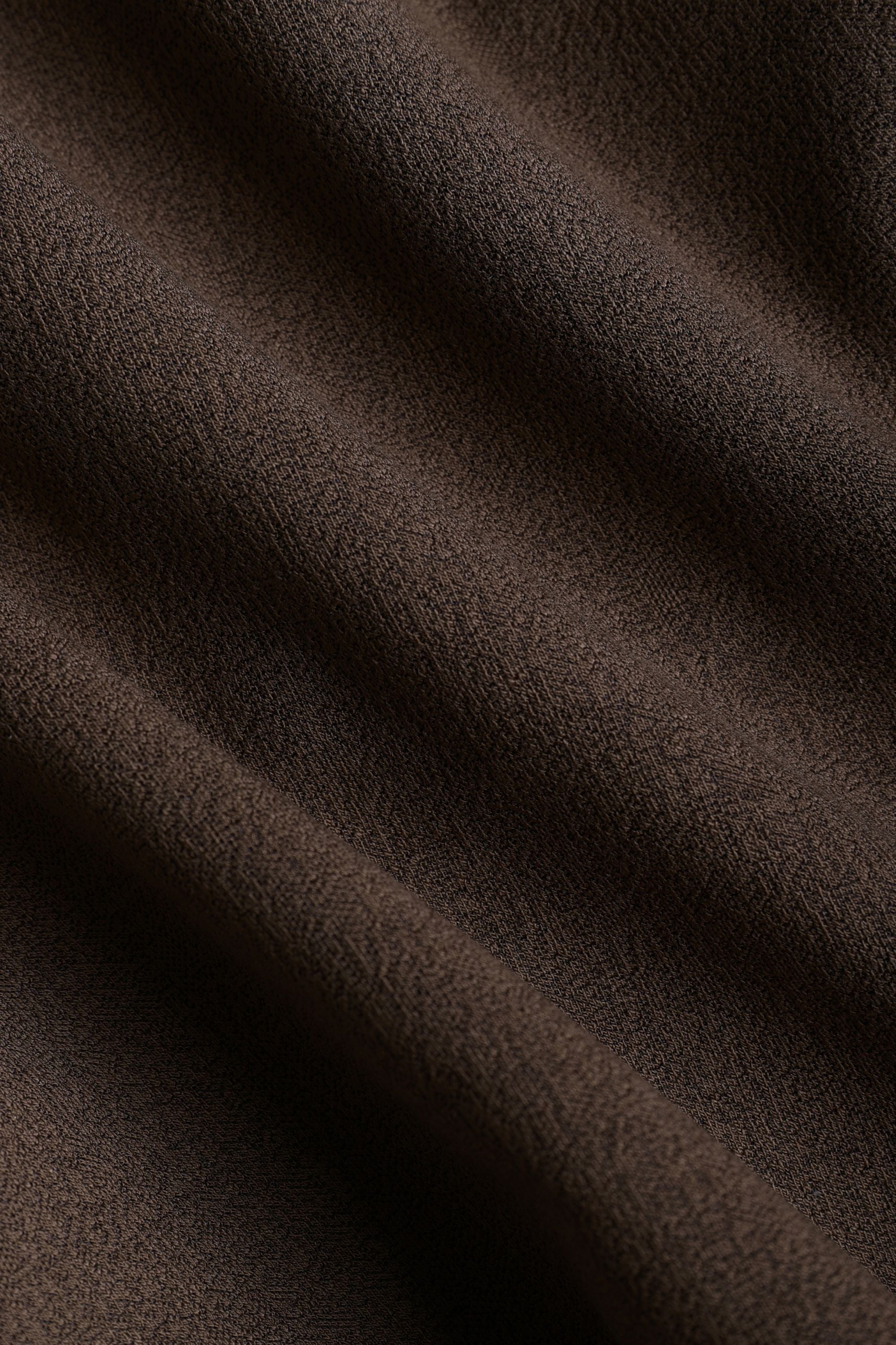 Tomas korte broek met elastische tailleband - Donkerbruin