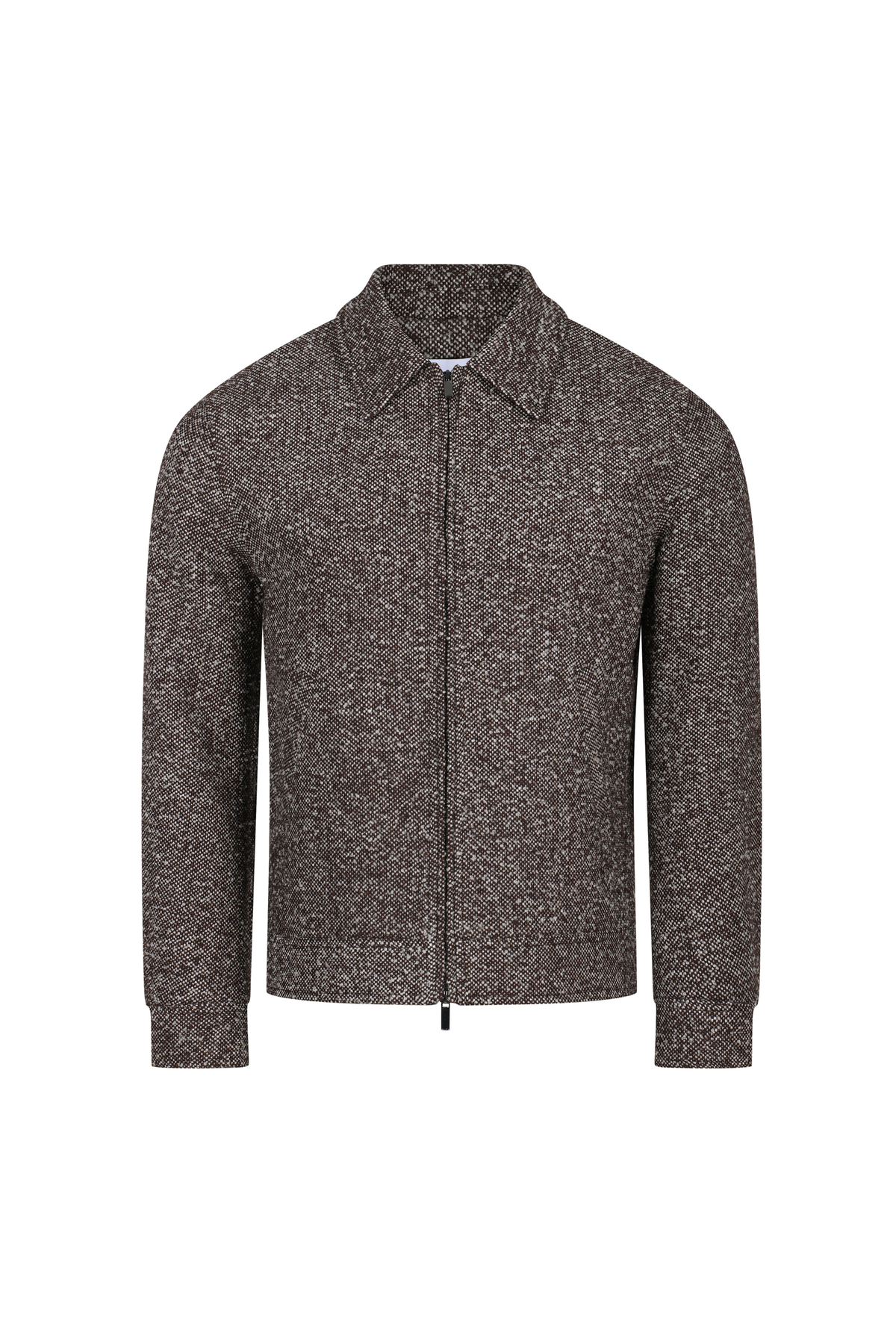 Bjorn Zip Through Blouson - Brown Multi