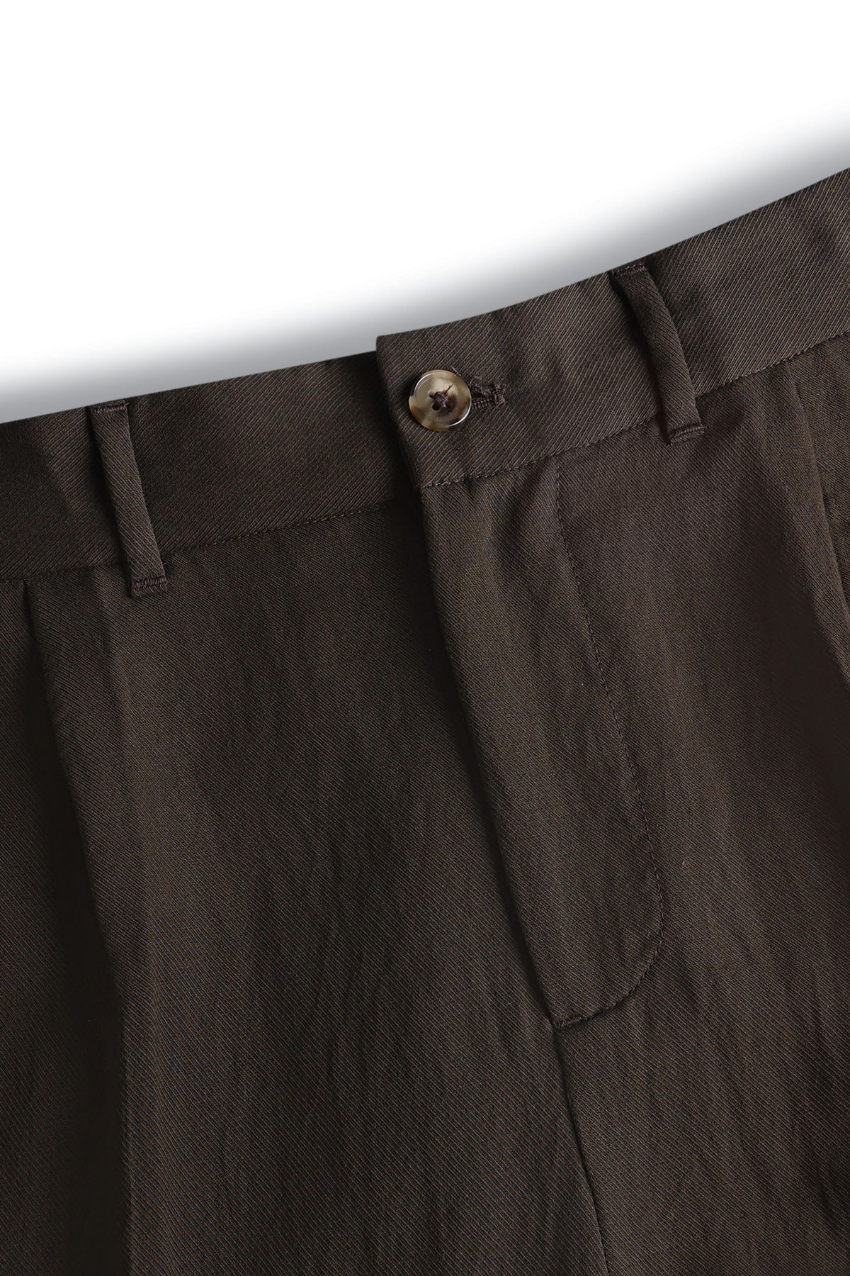 Helio geplooide relaxte broek - bruin