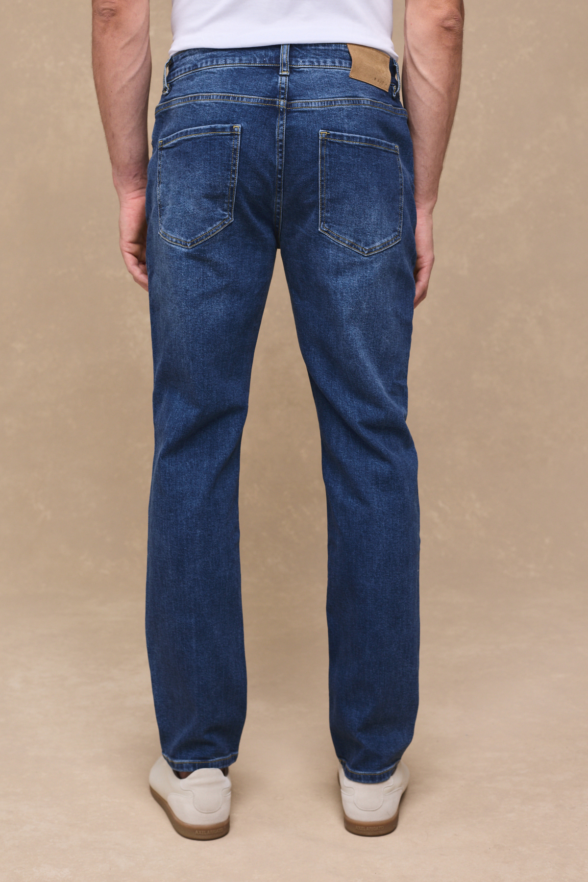 Marco Washed Jeans - Middelblauwe Indigo