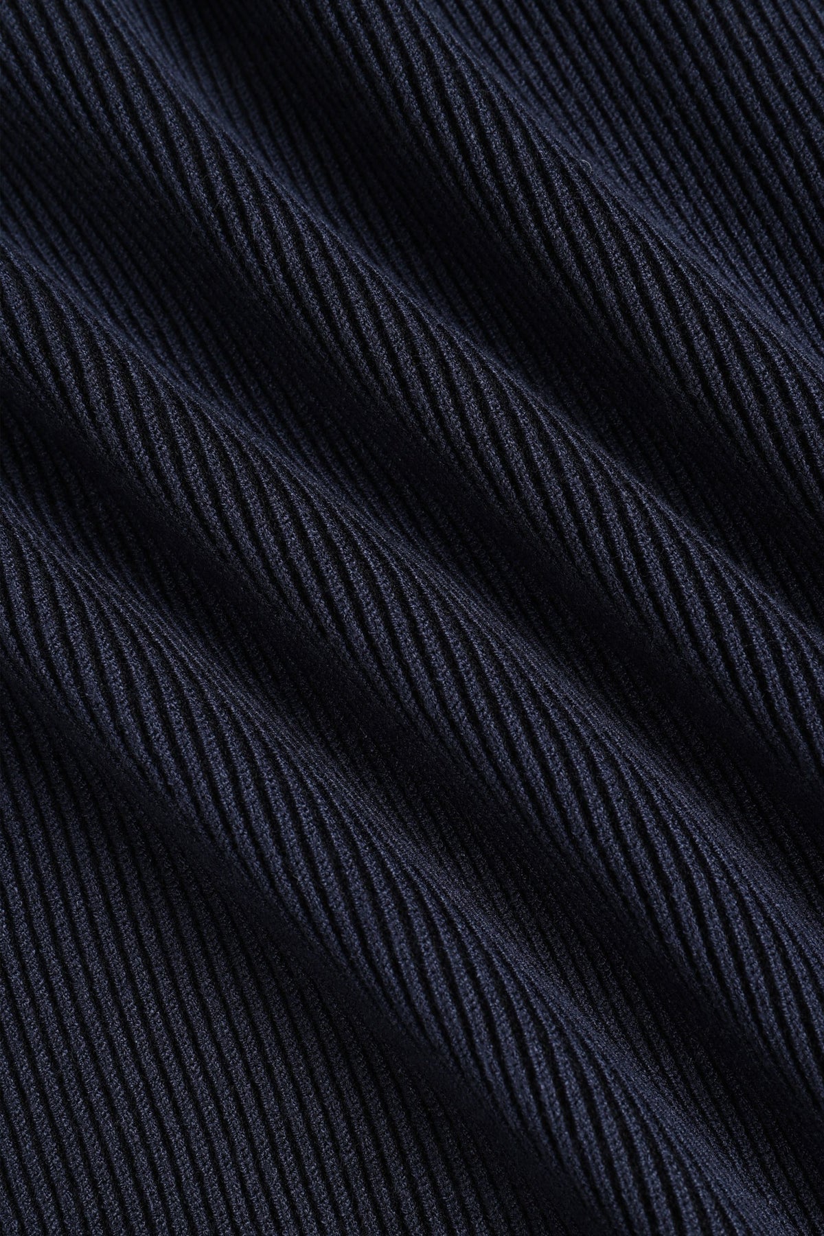 Angus geribbelde polo - marineblauw