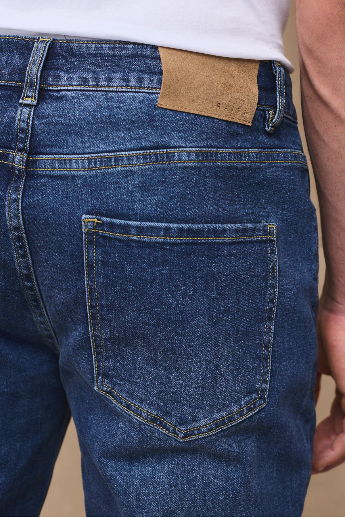 Marco Washed Jeans - Middelblauwe Indigo