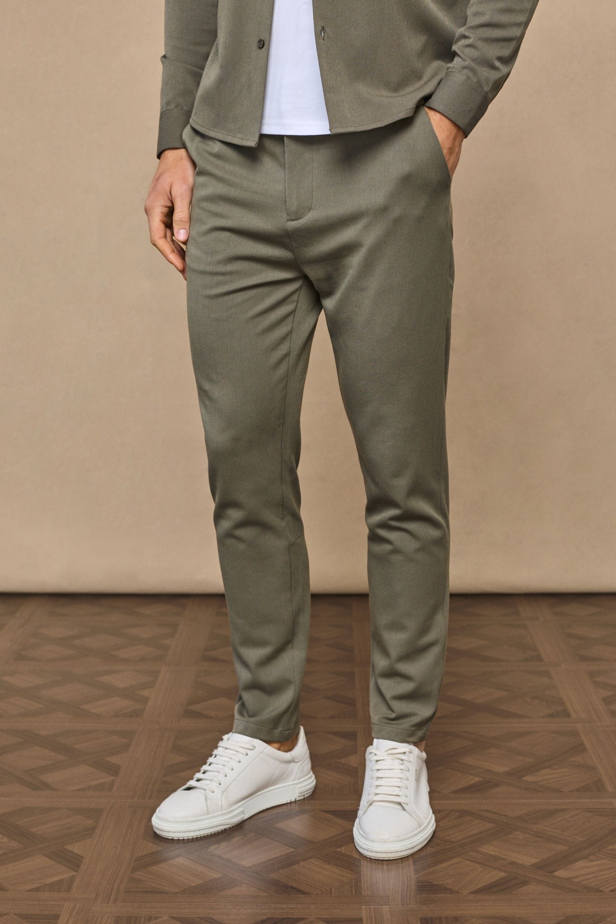 Hugo Everyday Tapered Broek - Donker Olijfgroen 