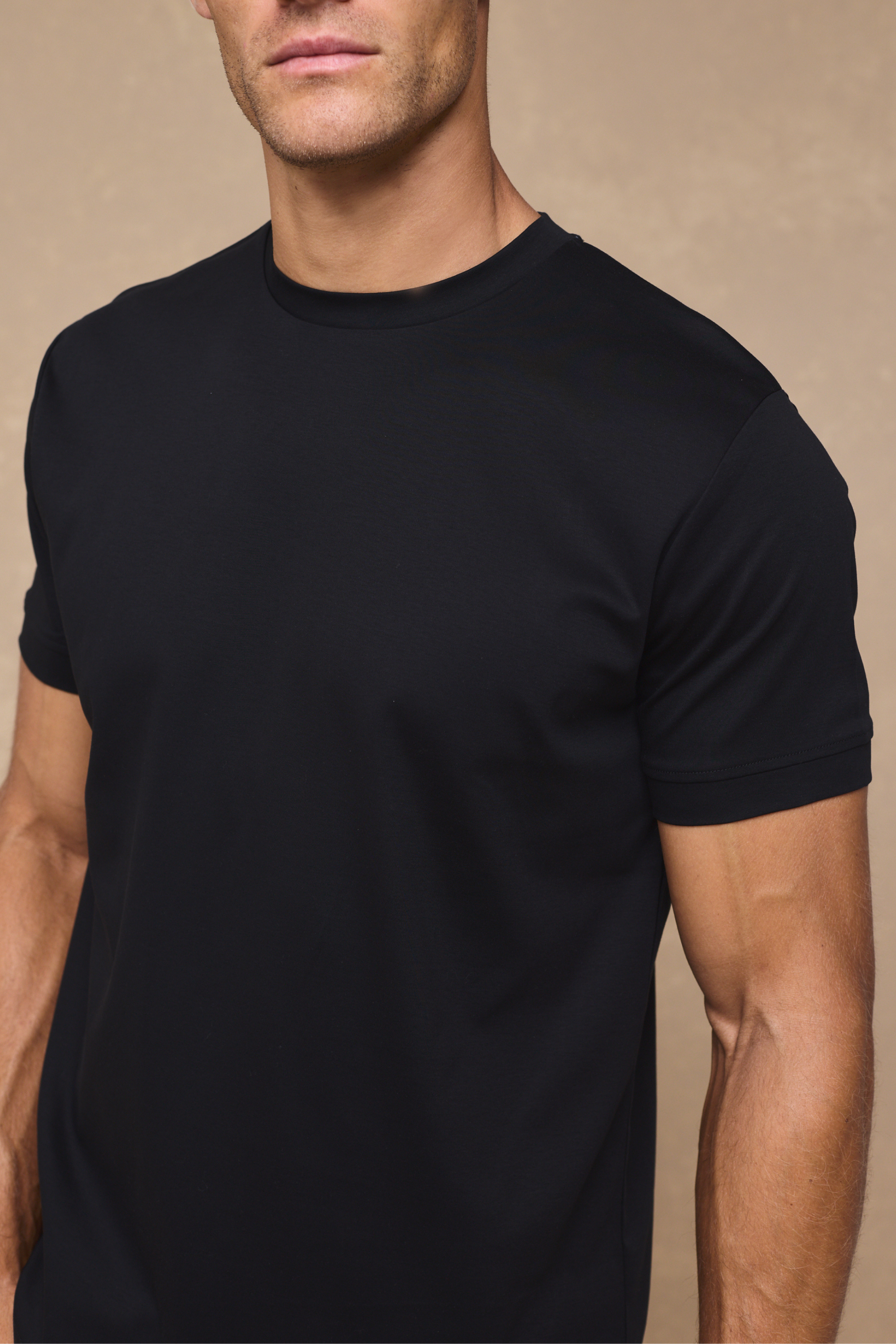 Luxe Mercerised T-Shirt - Black