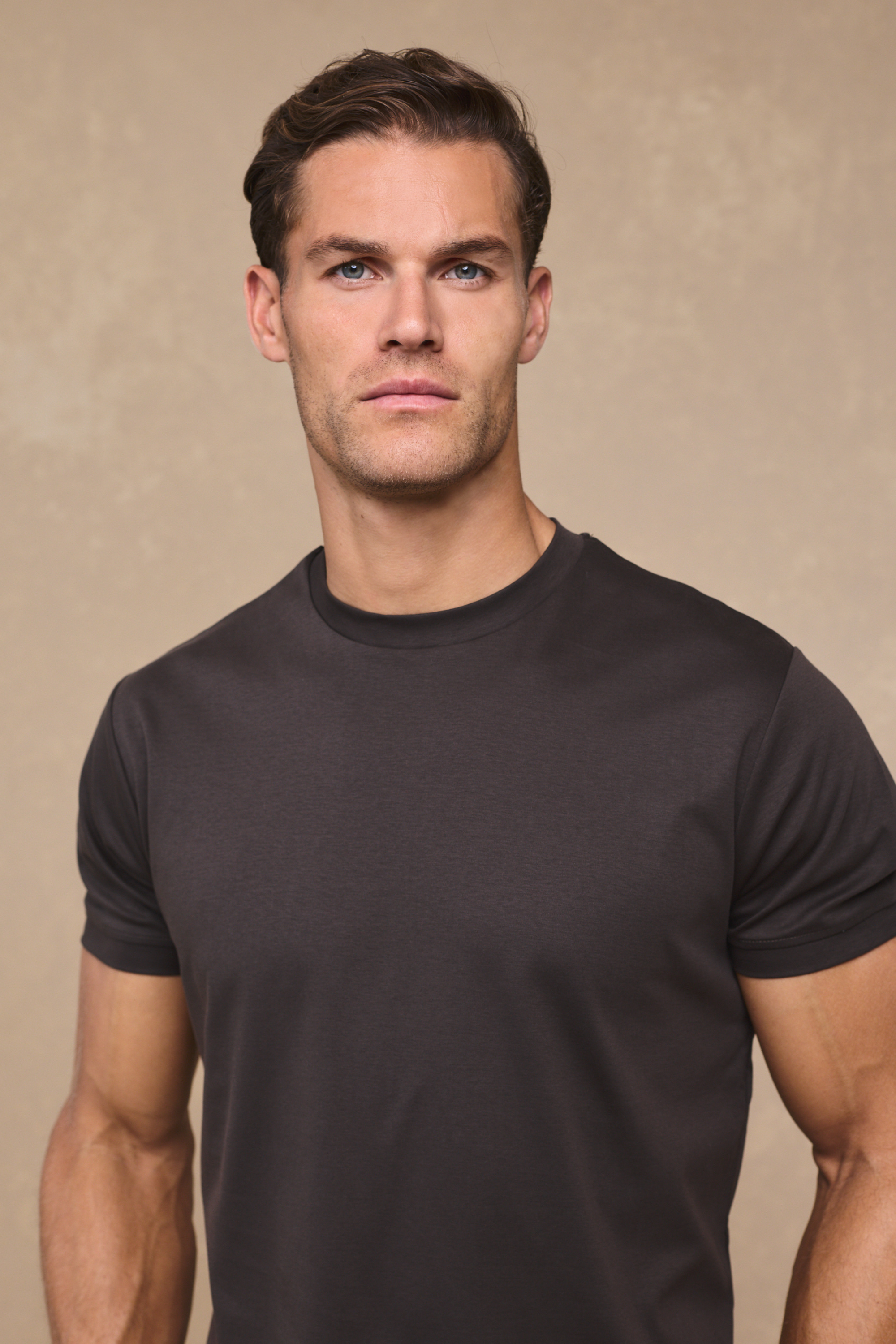 Luxe Mercerised T-Shirt - Brown