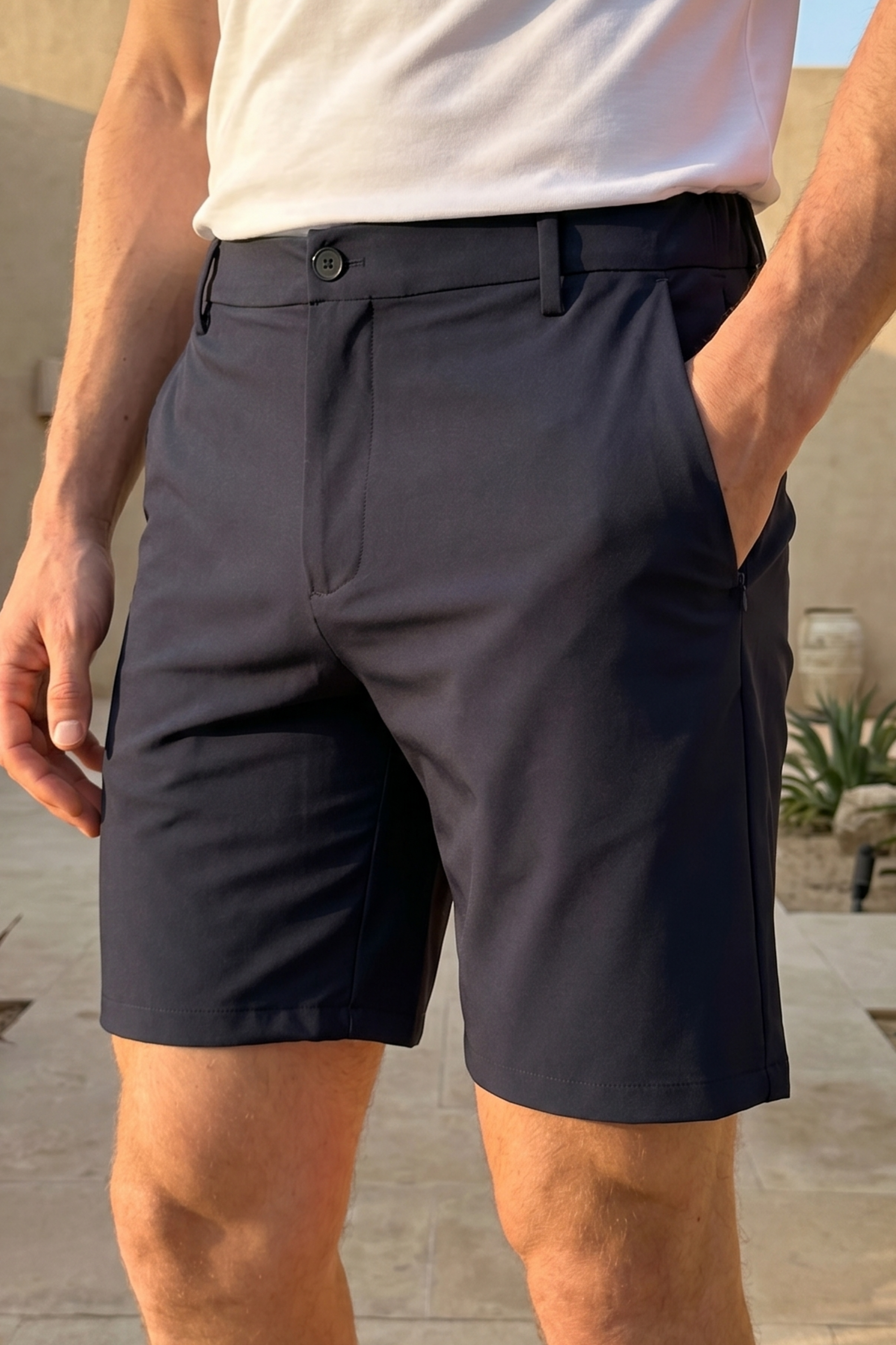 Luiz Hybrid Short - Marineblauw