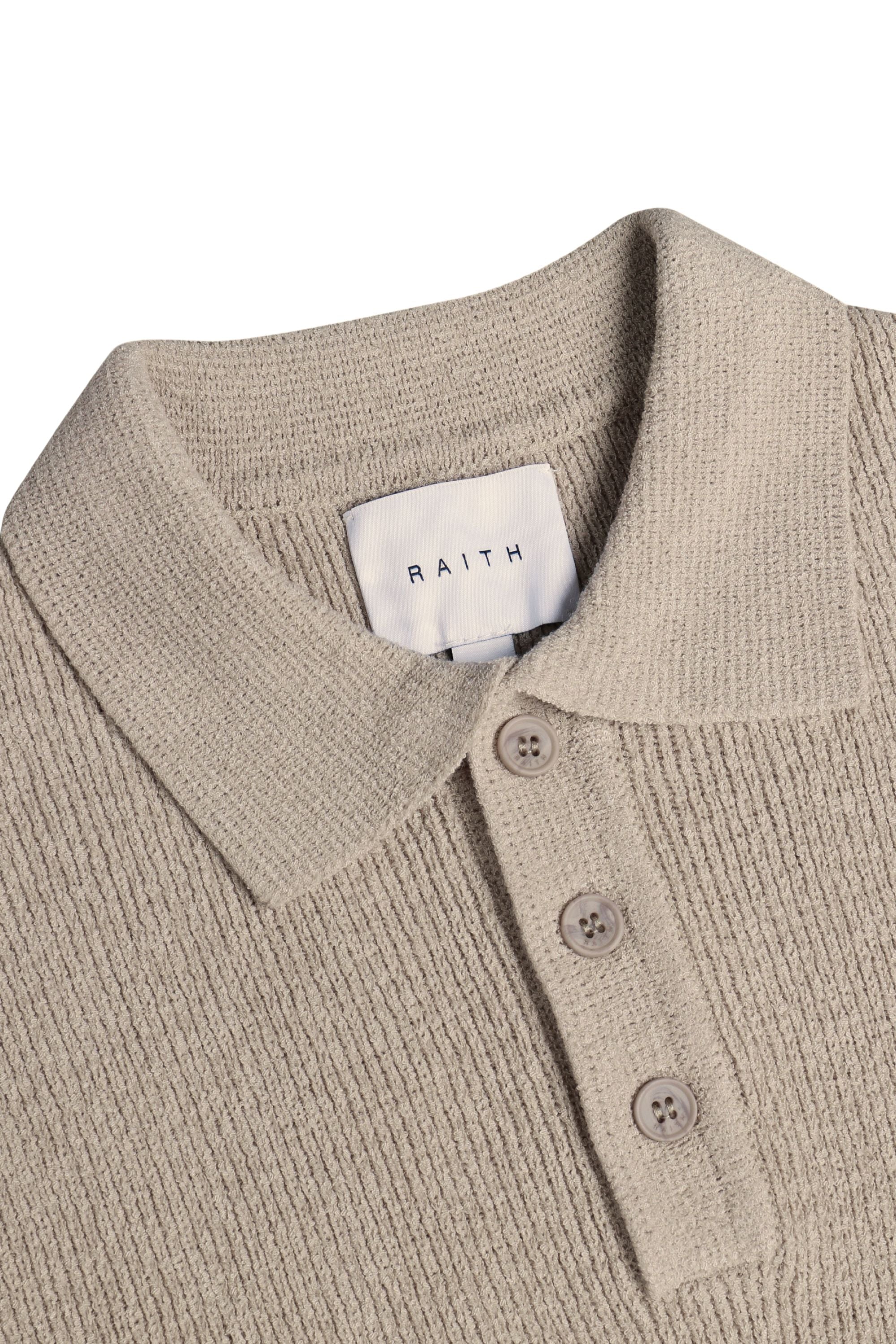 Sorelle Polo met korte mouwen en ribgebreide afwerking - Zandkleur