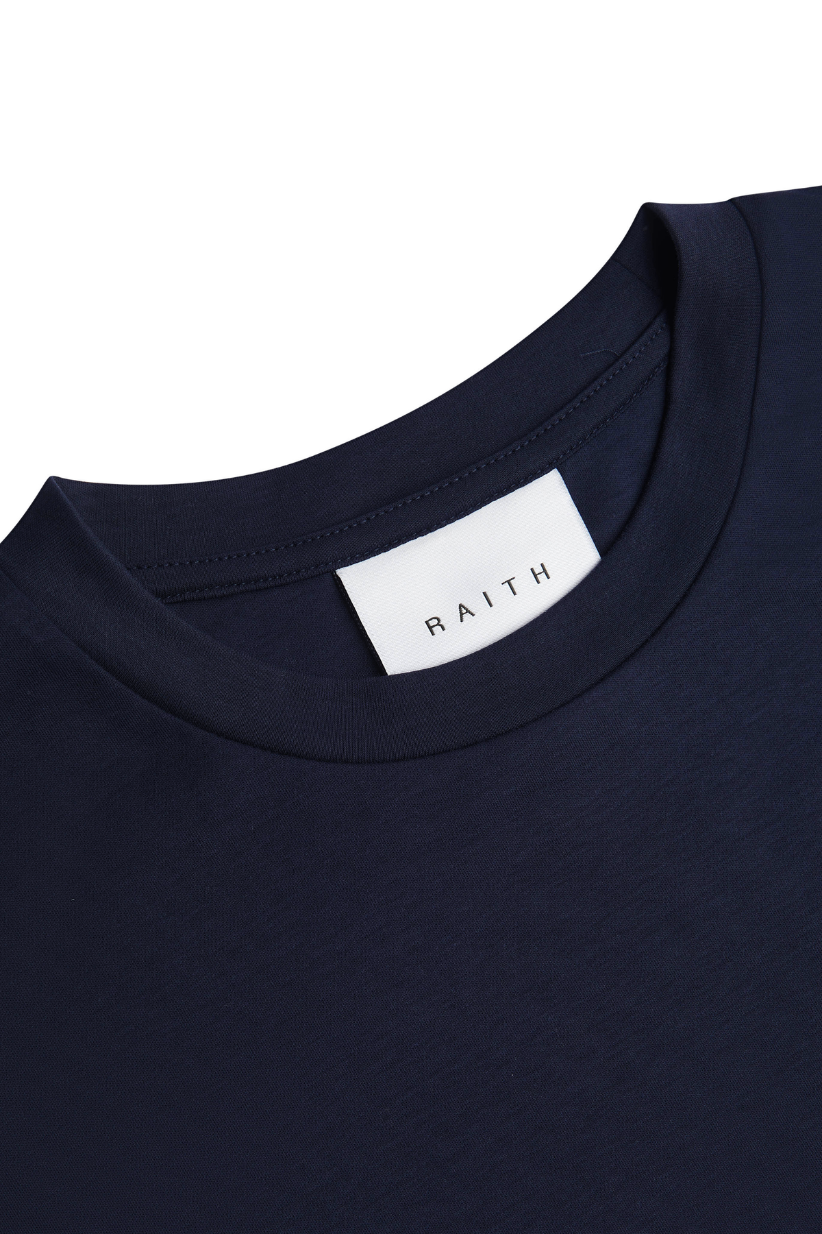 Luxe gemerceriseerd T-shirt - Marineblauw