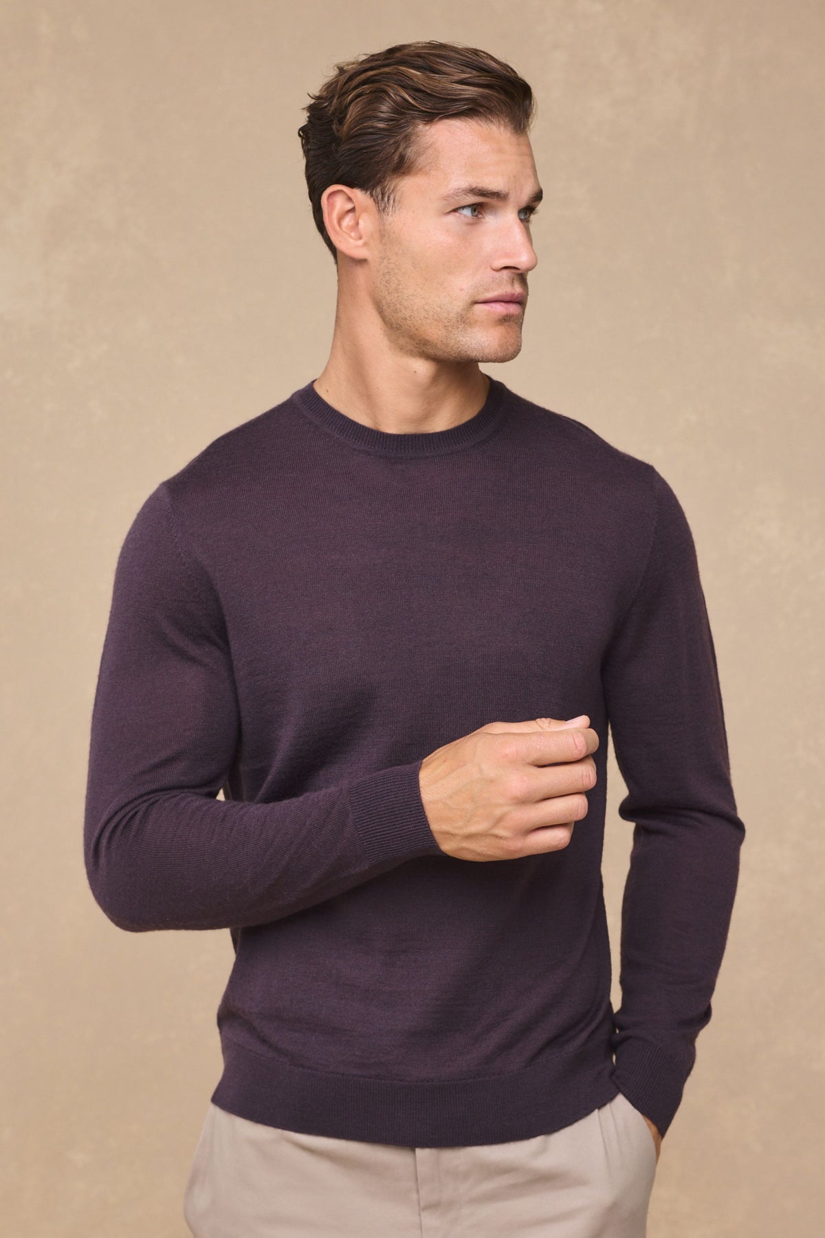 Rio Crew Neck Long Sleeve - Mauve