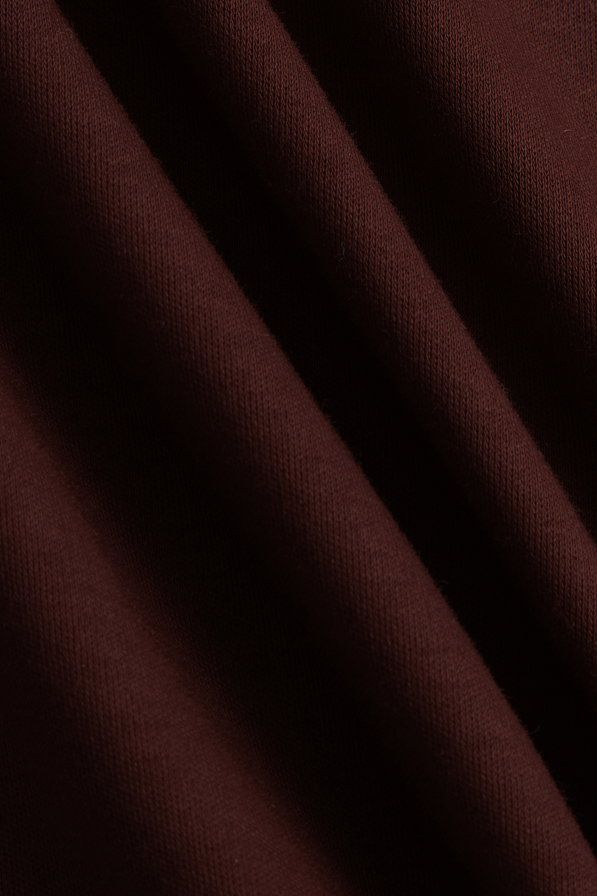 Luxe gemerceriseerd T-shirt - Roestbruin