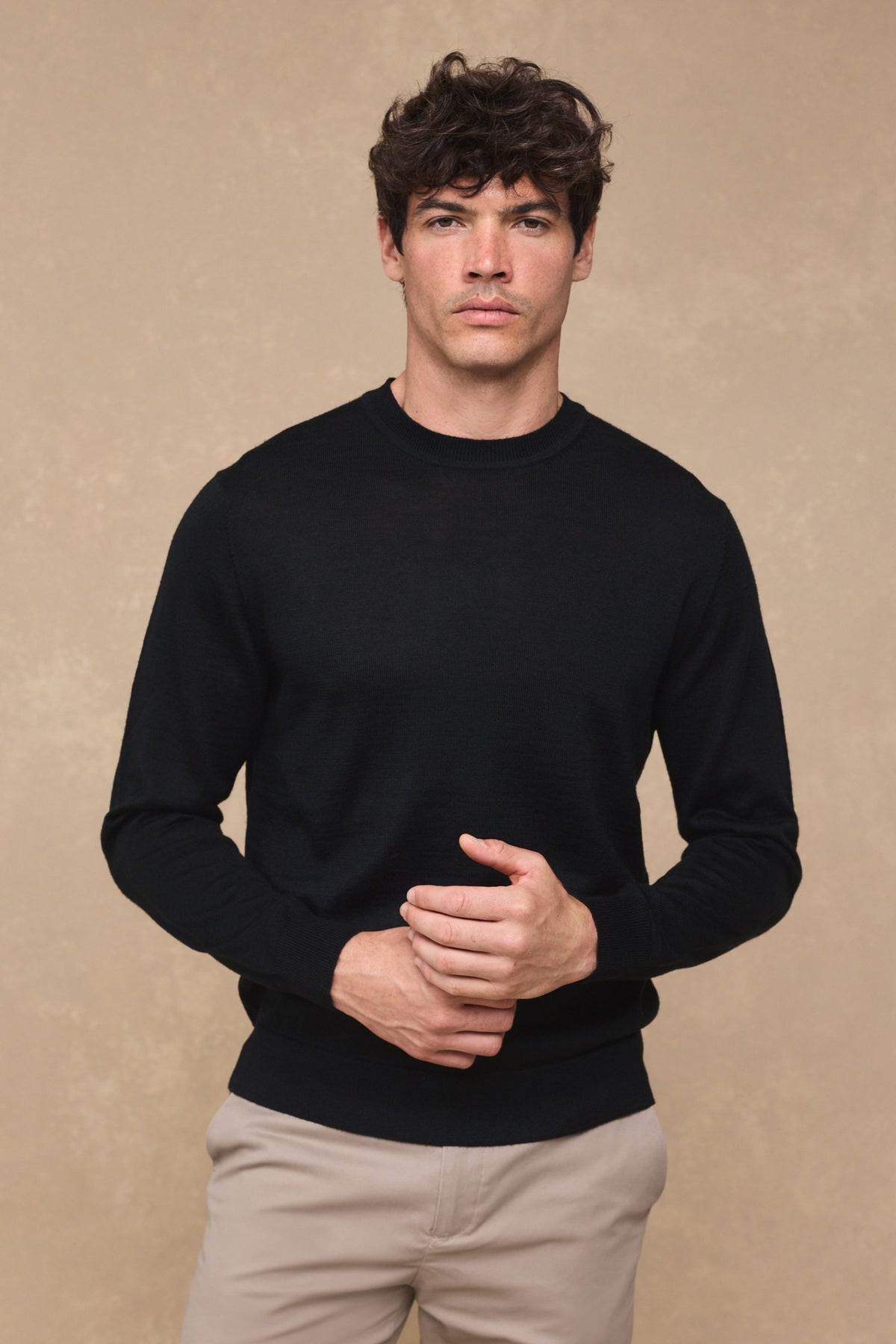 Rio Crew Neck Long Sleeve - Black
