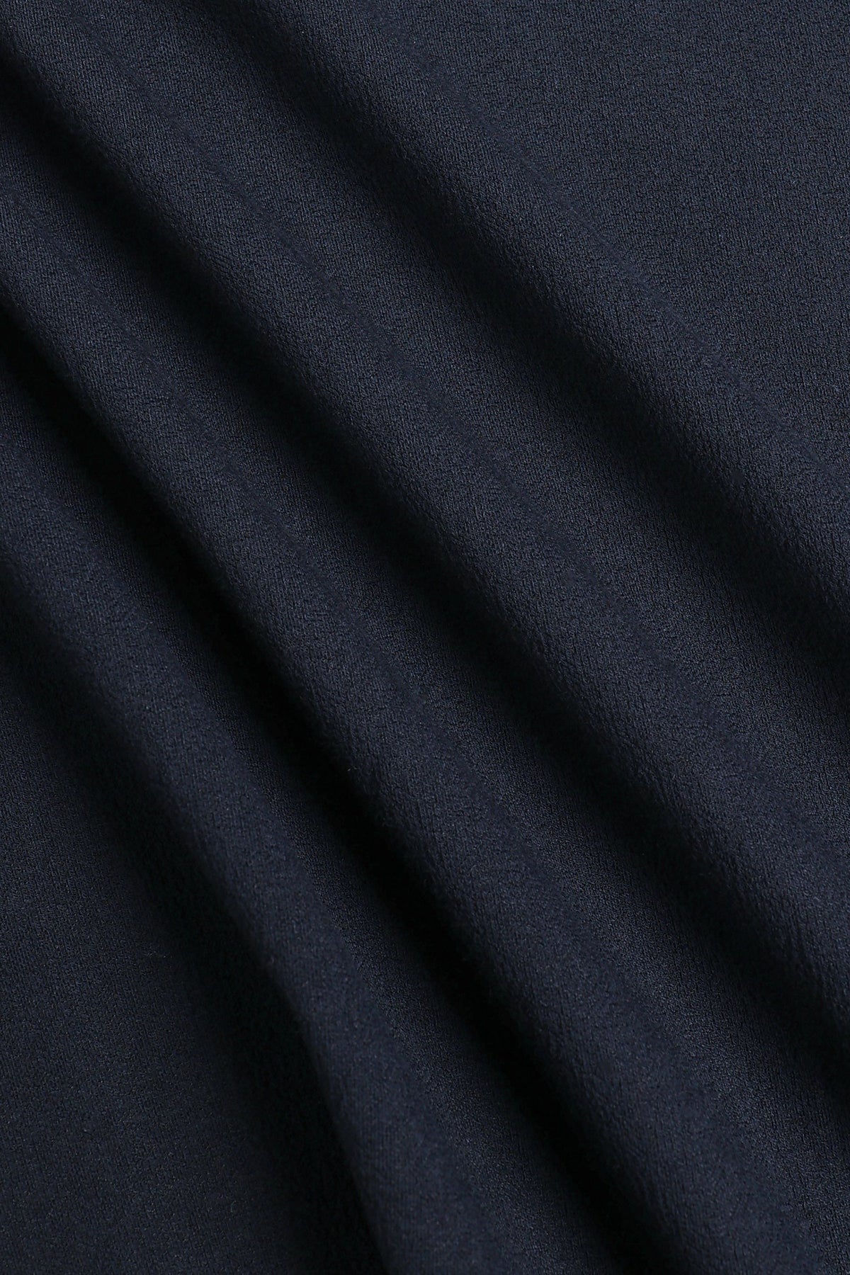 Tomas T-shirt met ronde hals en kreukels - Marineblauw