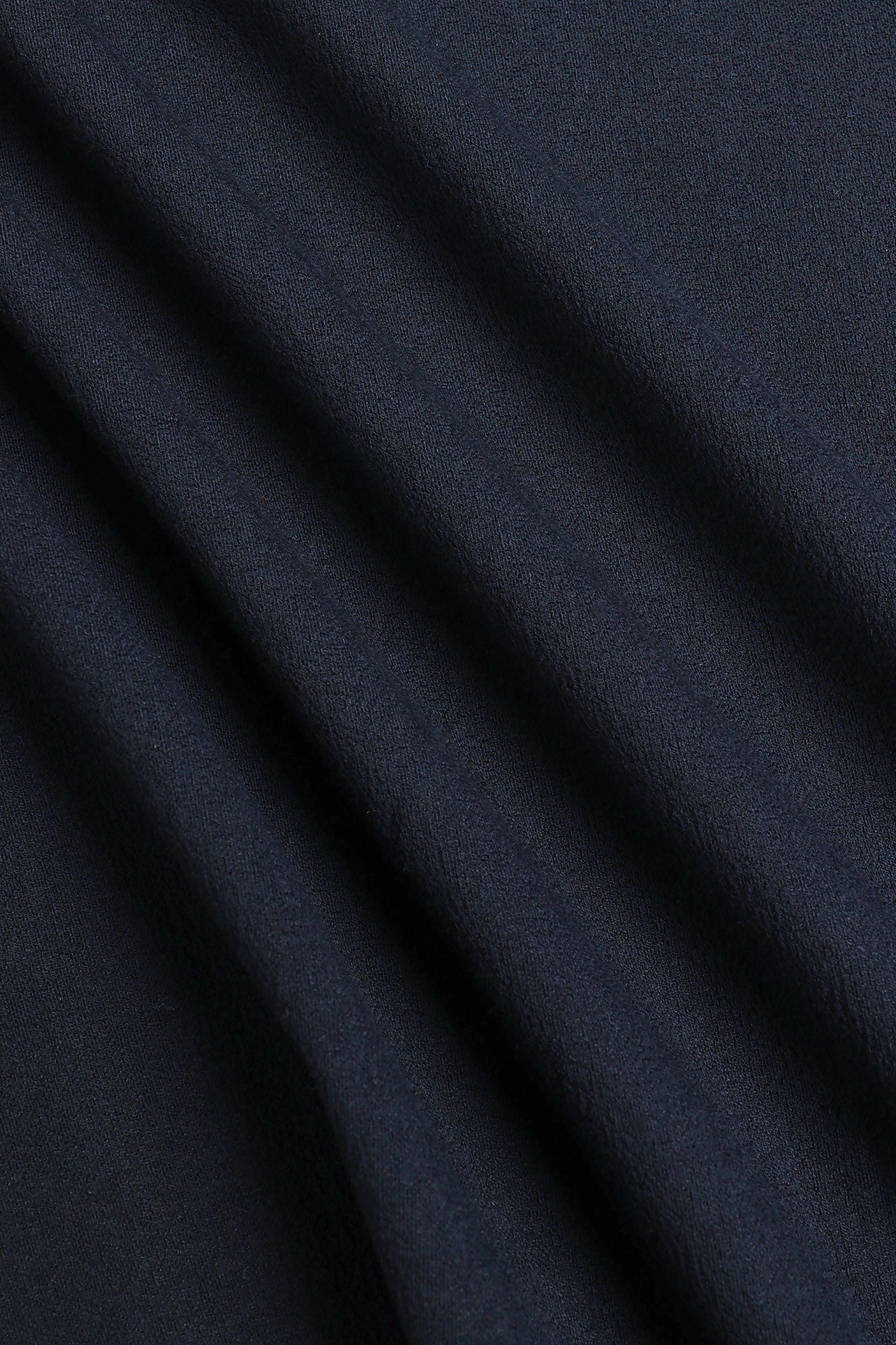 Tomas T-shirt met ronde hals en kreukels - Marineblauw