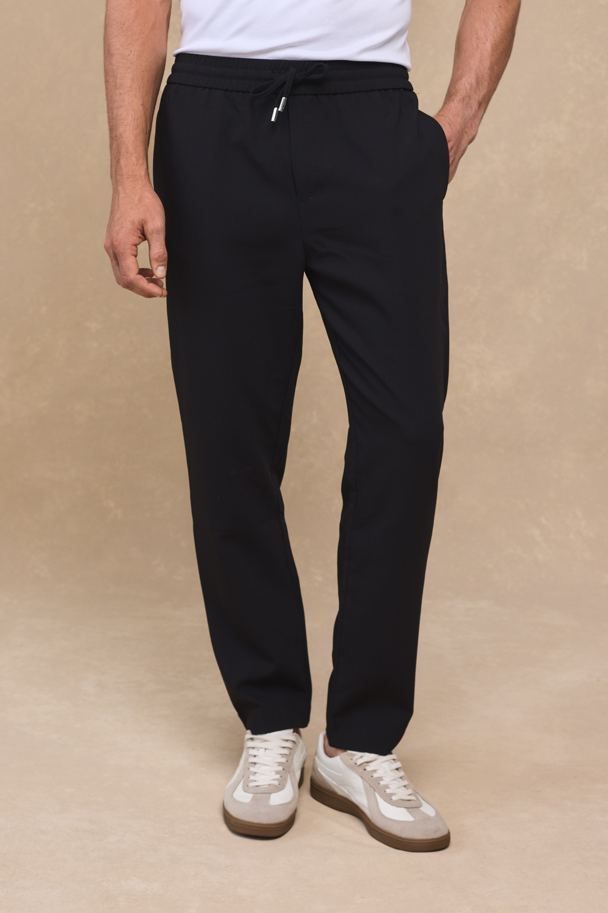 Emilio Everyday Tapered Broek - Zwart