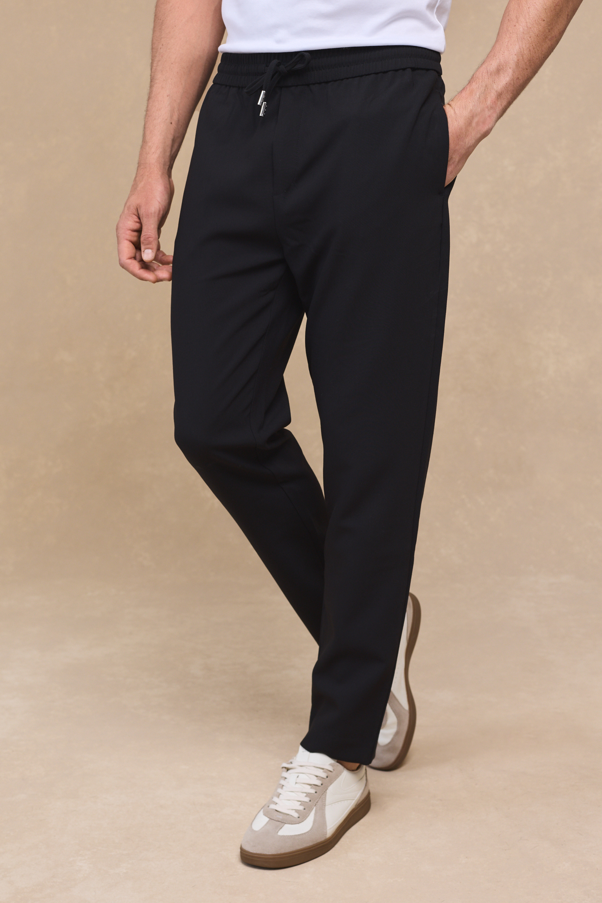 Emilio Everyday Tapered Broek - Zwart