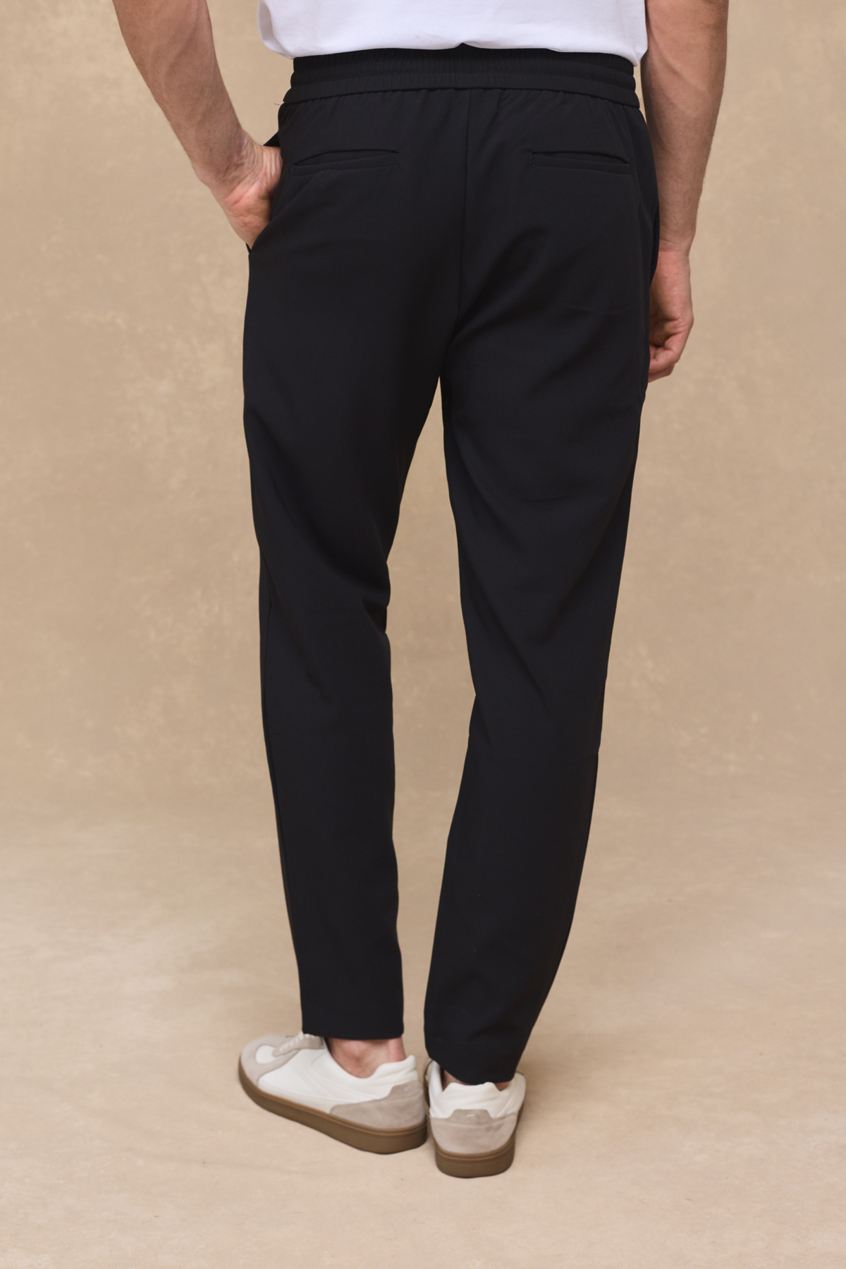 Emilio Everyday Tapered Broek - Zwart