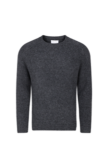 Mikkel Speckled Crew Neck Jumper - Charcoal Marl