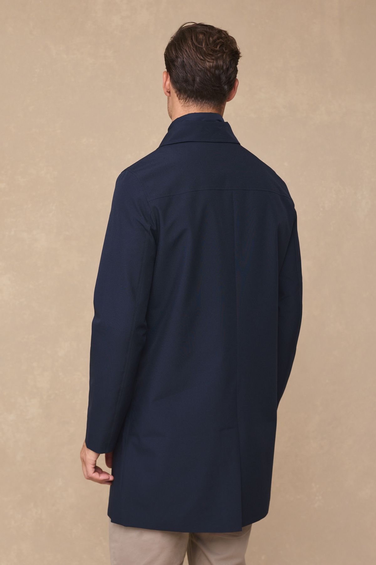 Cohen Trench Coat With Detachable Insert - Navy