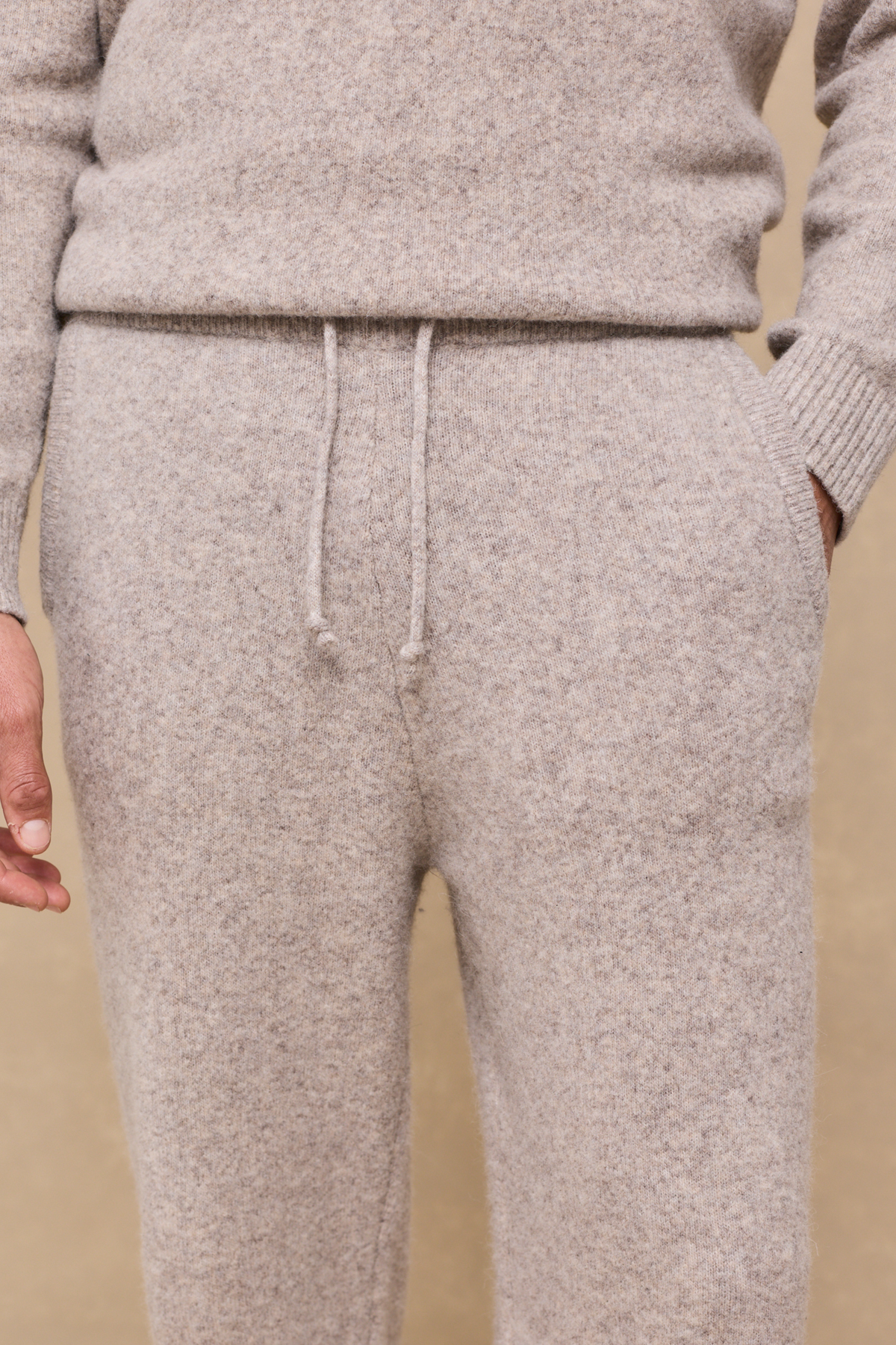 Hayes Knitted Trousers - Oatmeal
