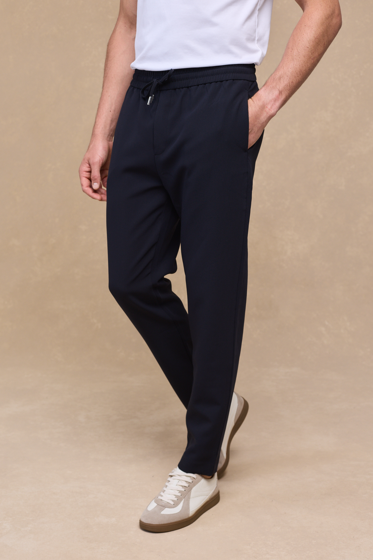Emilio Everyday Tapered Broek - Zwart
