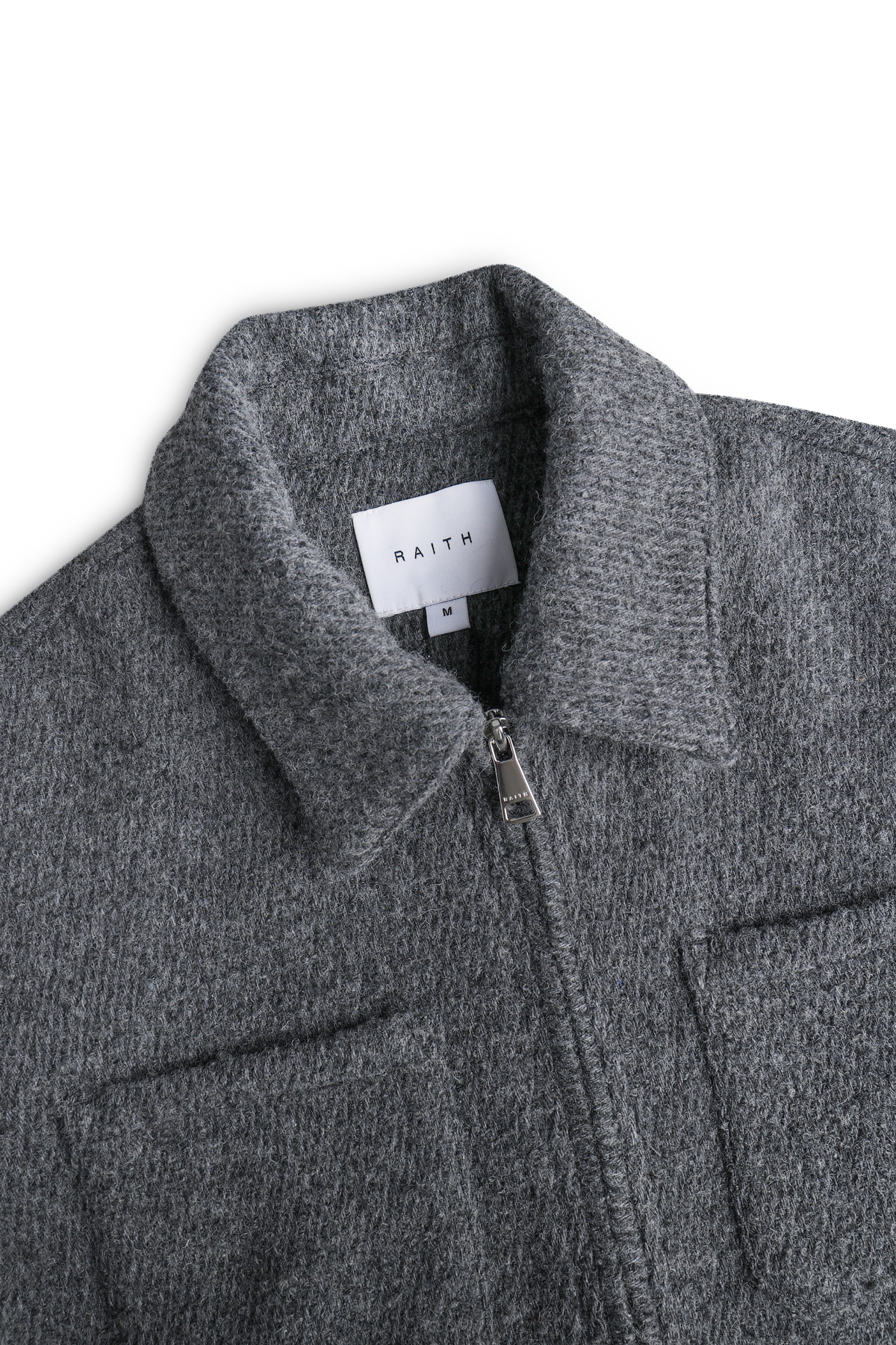 Reid Zip Through Overshirt - Charcoal