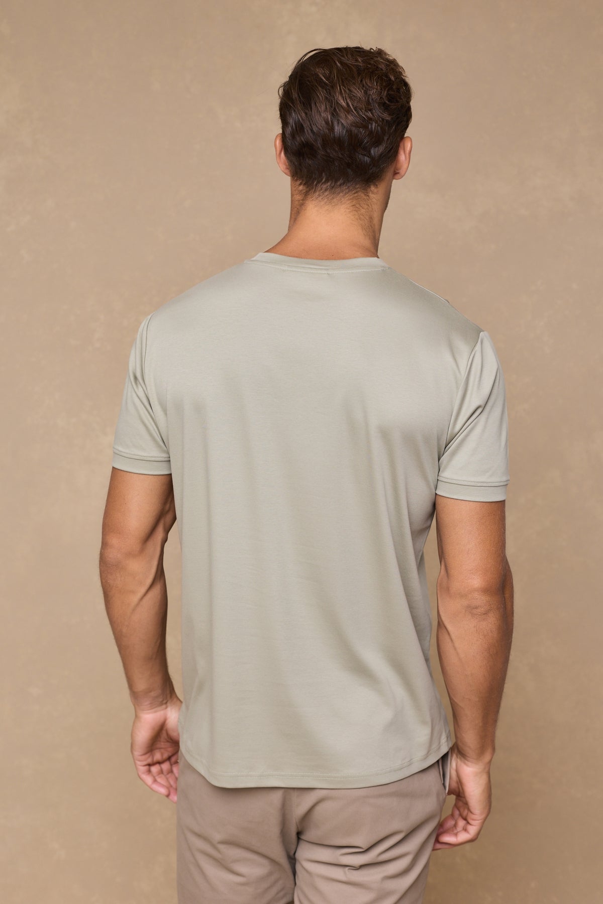 Luxe Mercerised T-Shirt - Light Sage