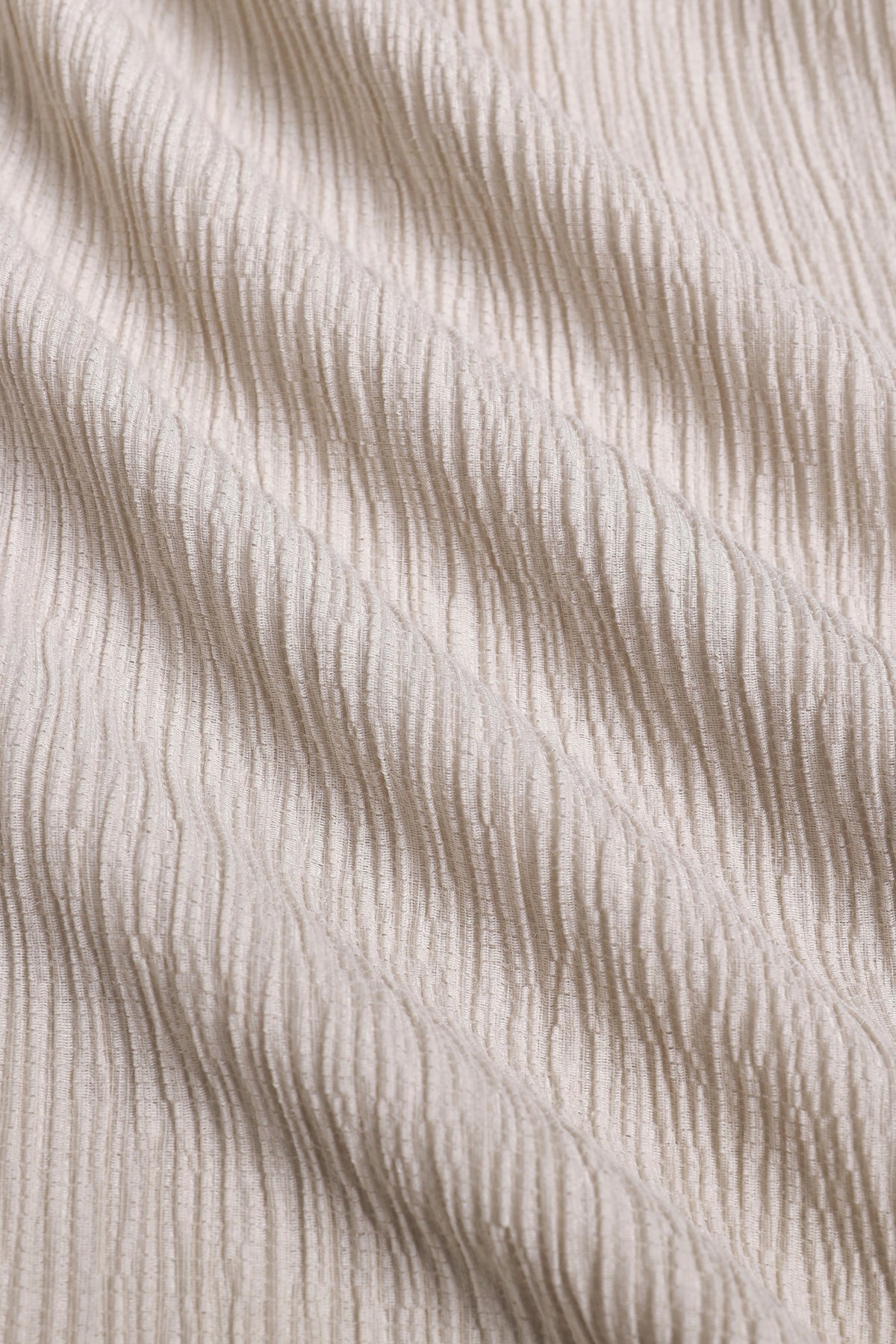 Gabriel gekreukeld Tencel overhemd met korte mouwen - beige
