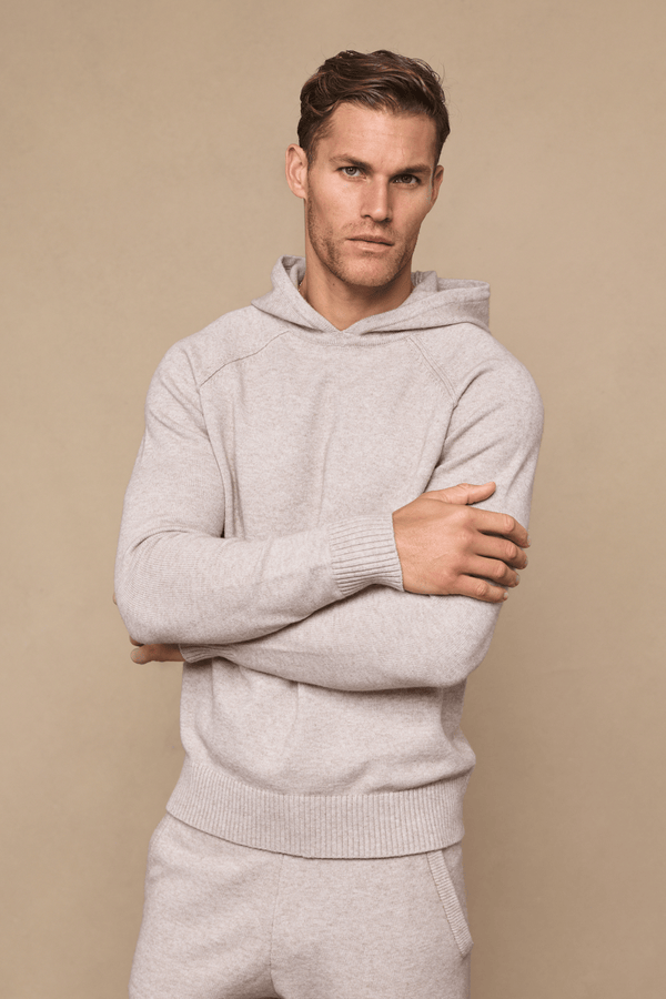 Rowan gebreide hoodie - Havermout