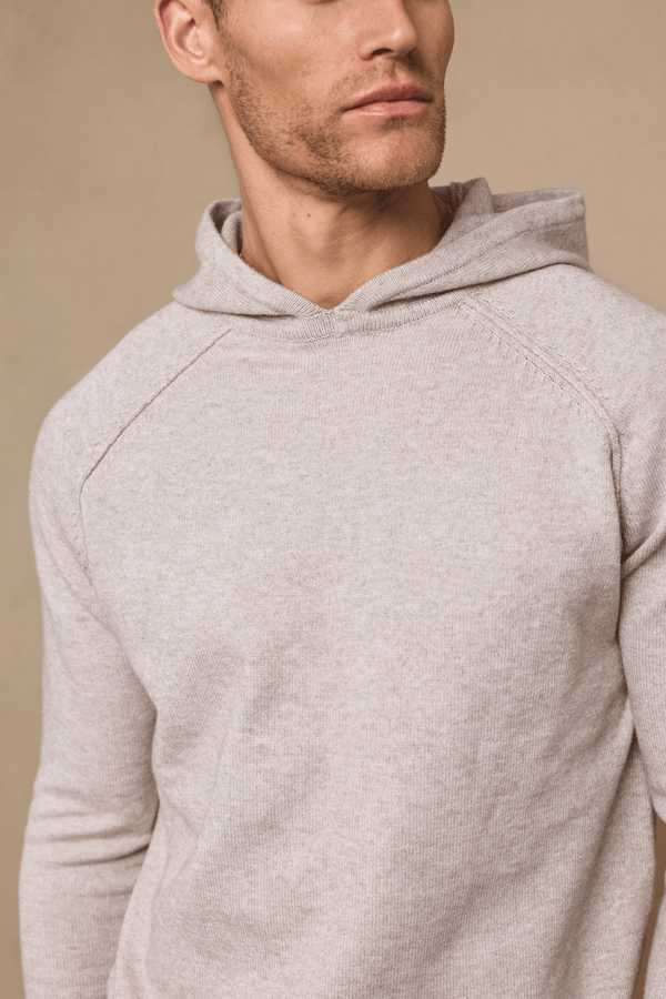 Rowan gebreide hoodie - Havermout