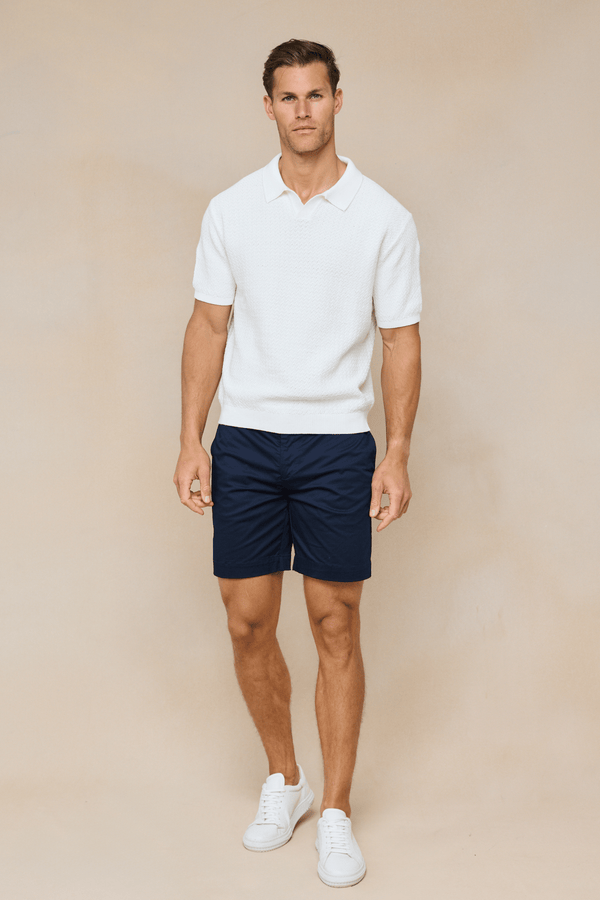 Rapha katoenen gebreide polo - Ecru