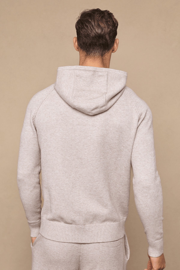 Rowan gebreide hoodie - Havermout