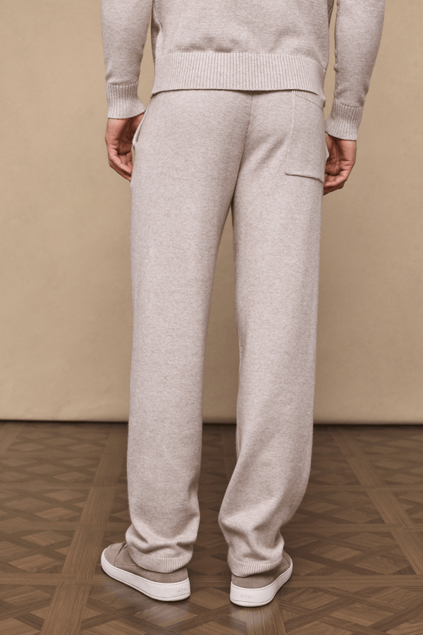 Rowan gebreide broek - Havermoutkleur