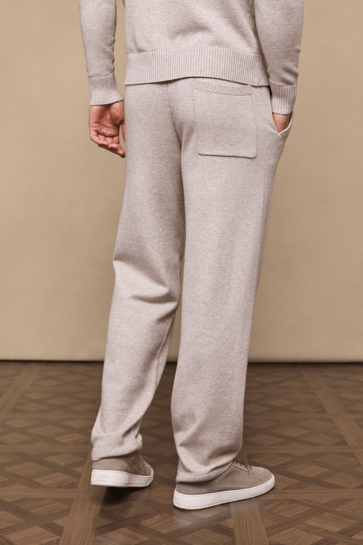 Rowan gebreide broek - Havermoutkleur